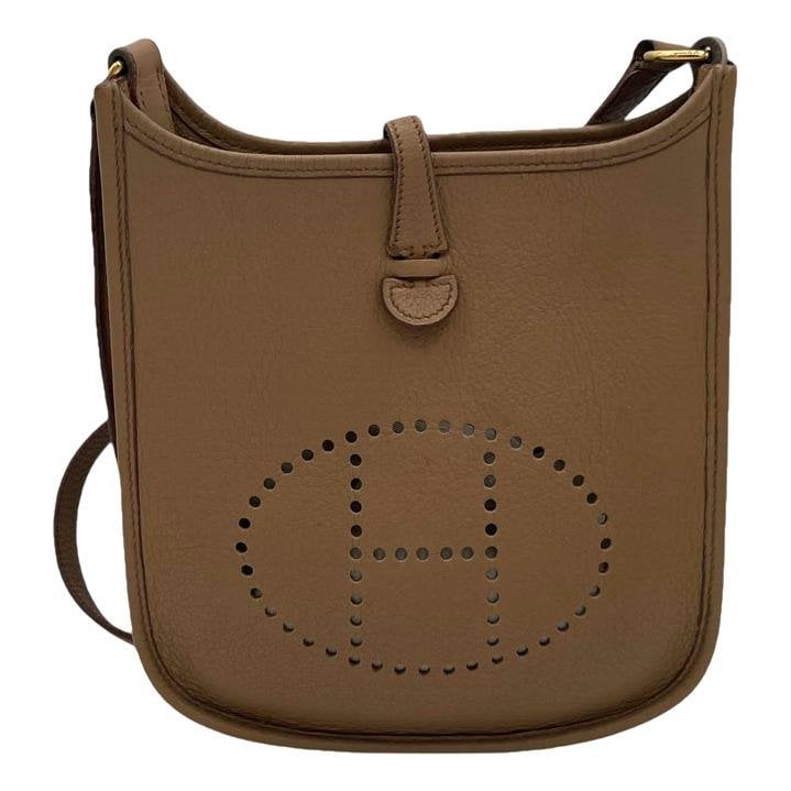 Hermes Mini Evelyne leather handbag