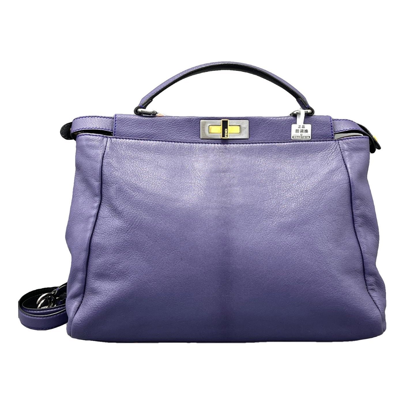 Peekaboo leather handbag