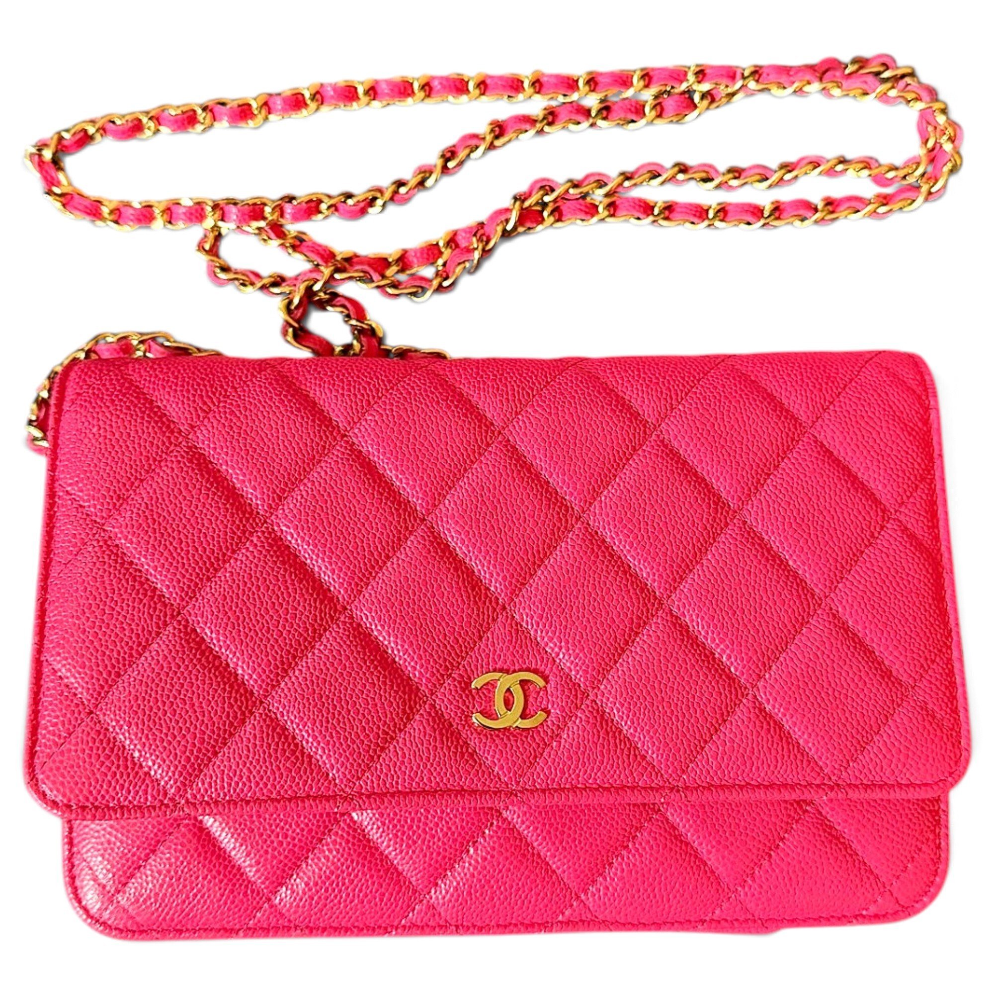 Wallet On Chain Timeless/Classique leather mini bag