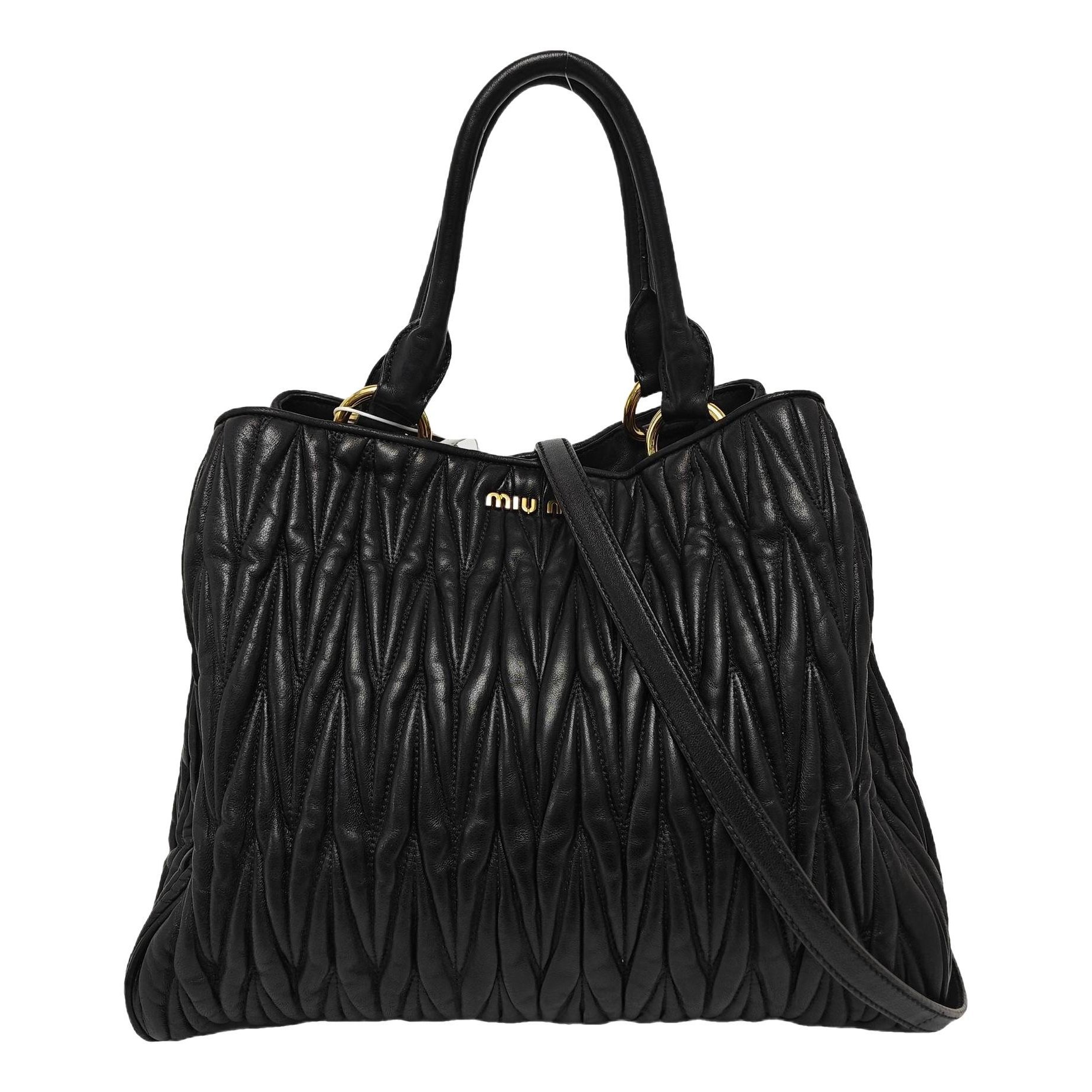 Miu Wander leather handbag