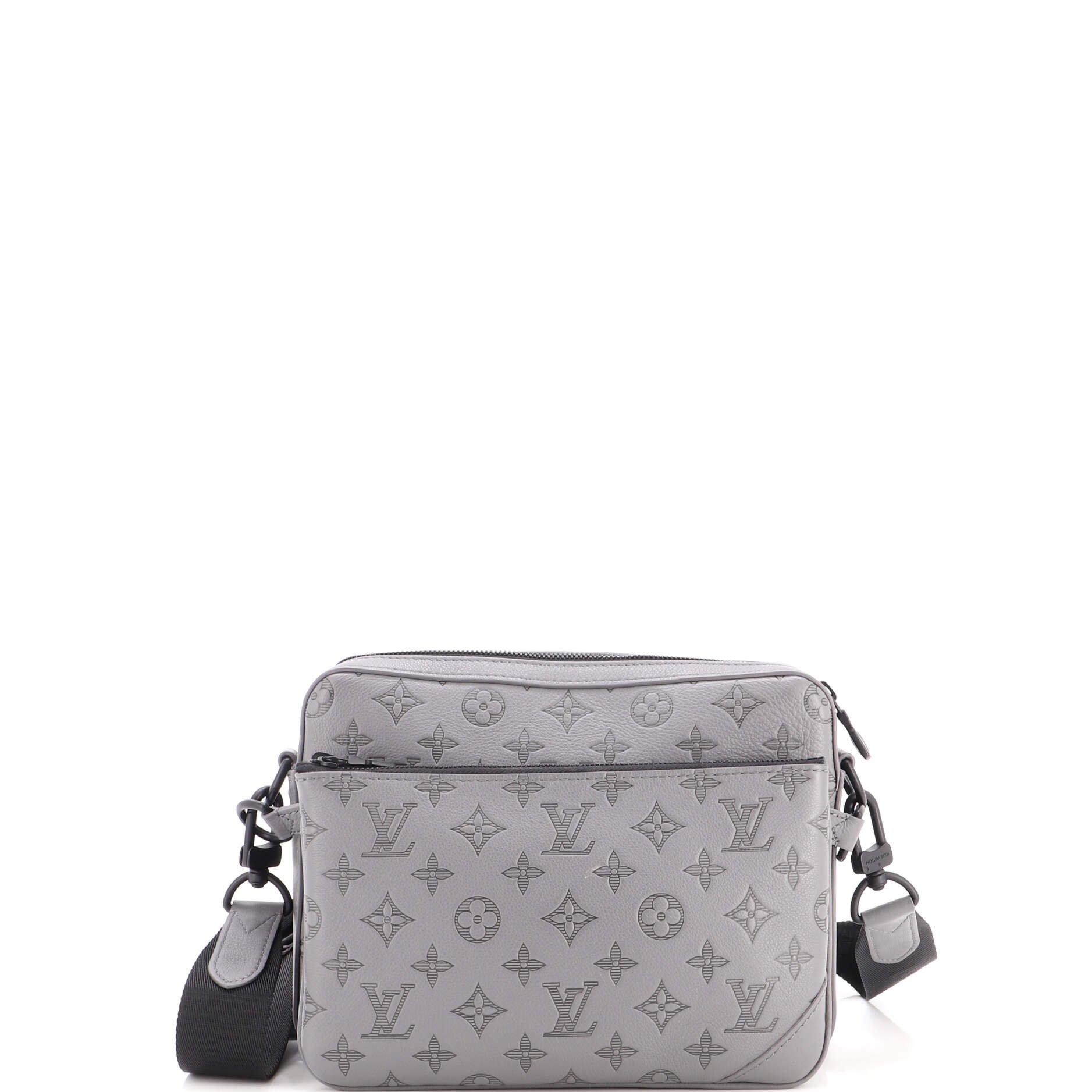 Trio Messenger Bag Monogram Shadow Leather
