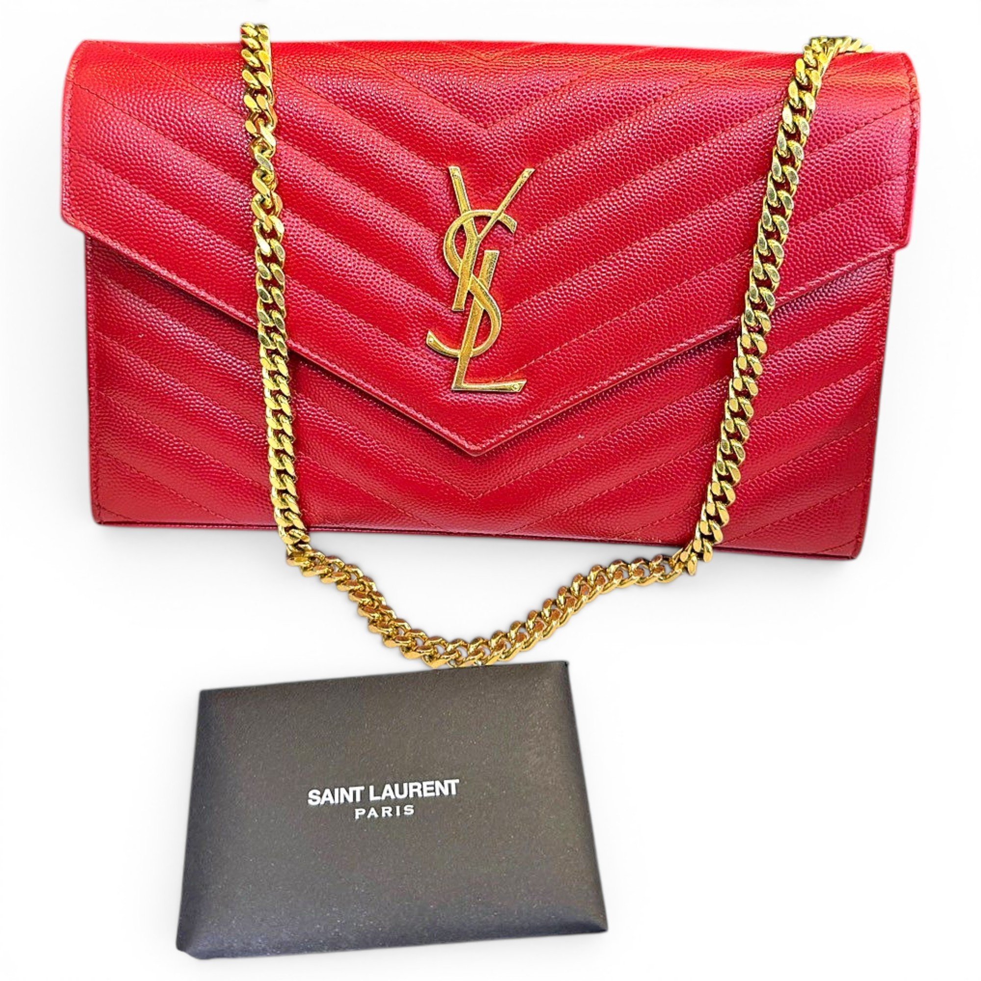 Portefeuille enveloppe leather crossbody bag