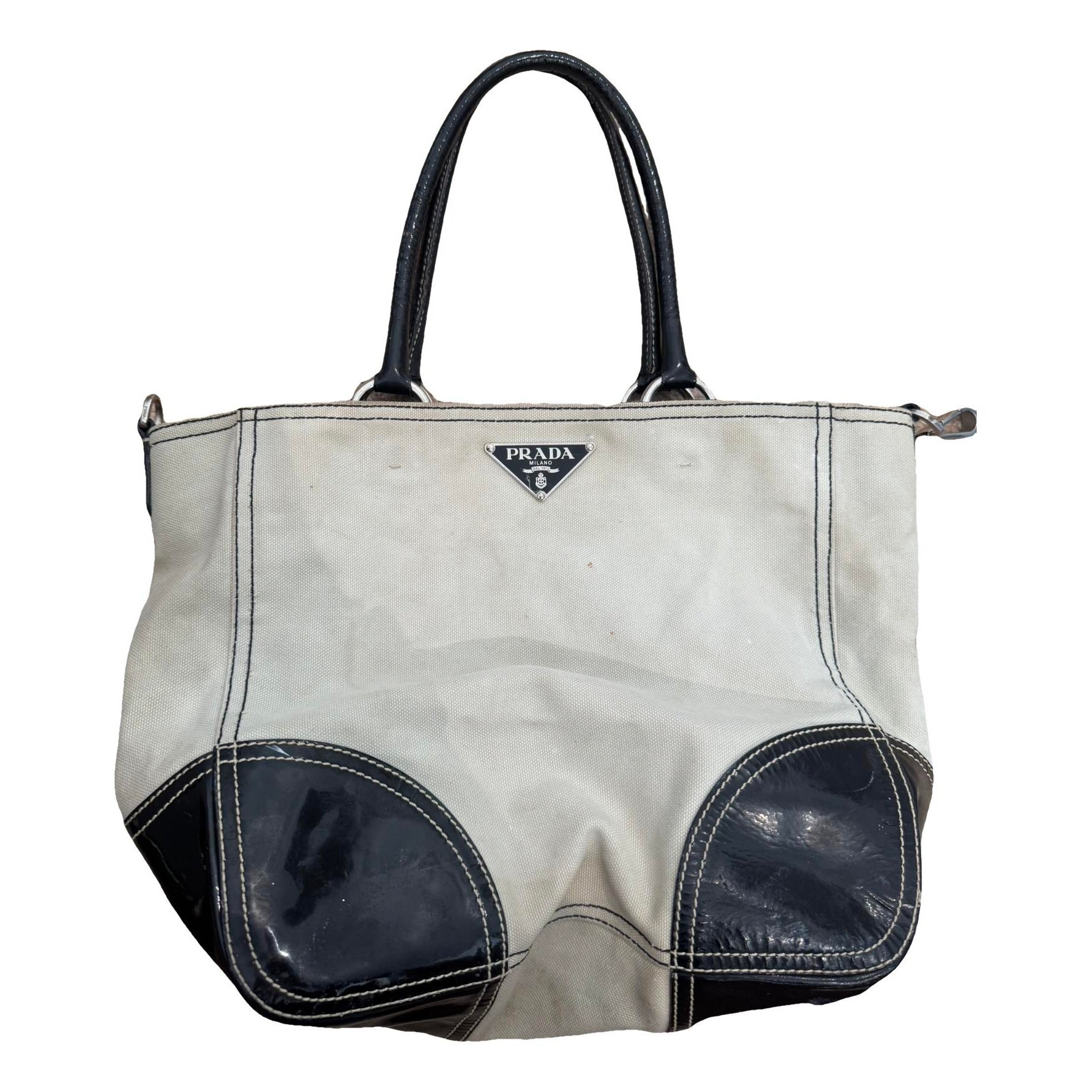 Patent leather handbag