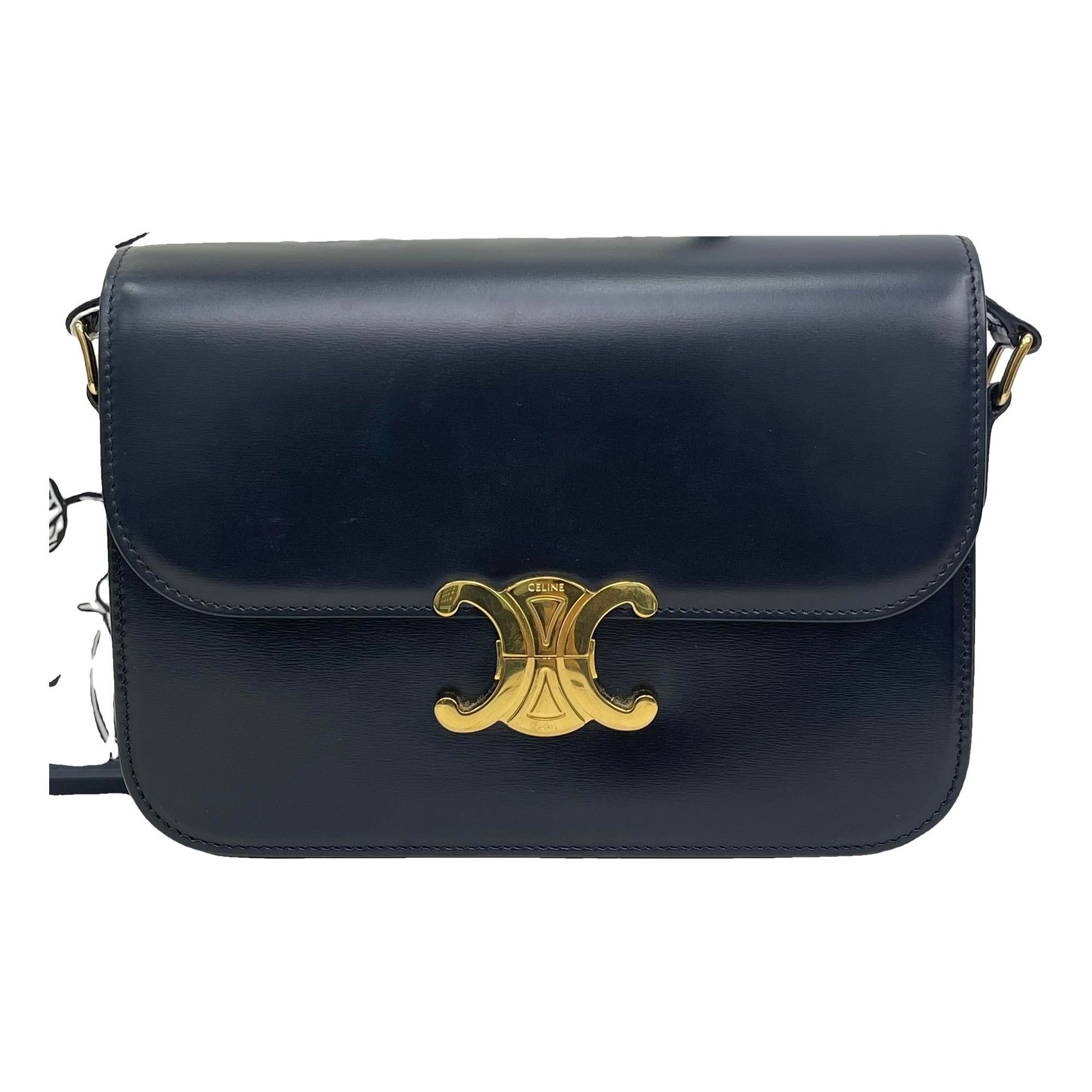 Triomphe leather handbag
