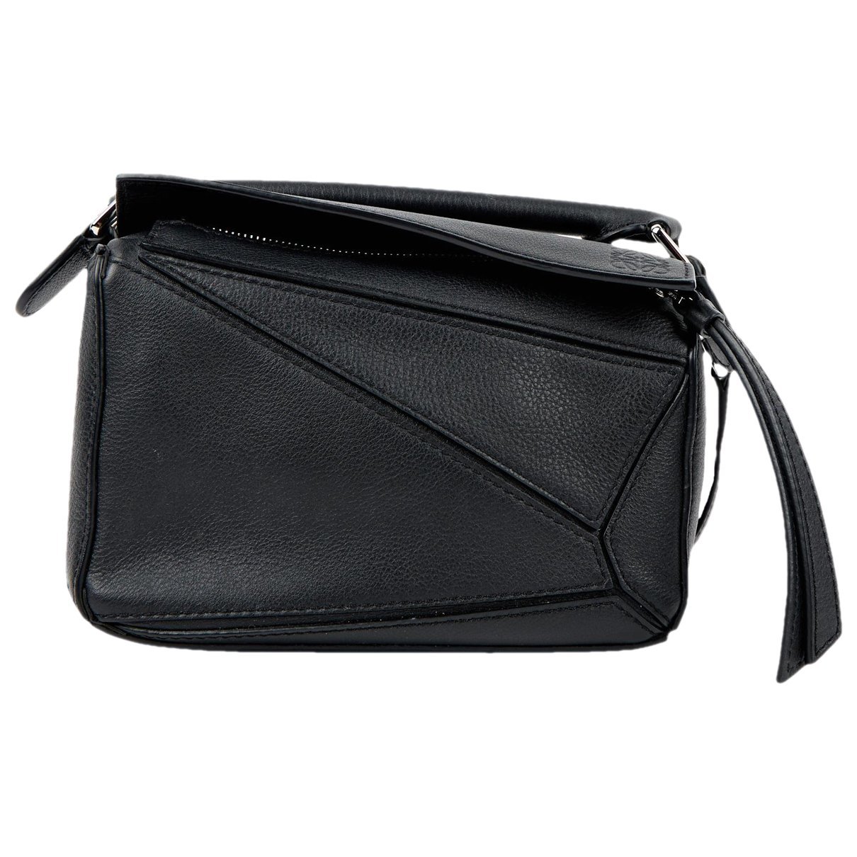 Puzzle leather handbag