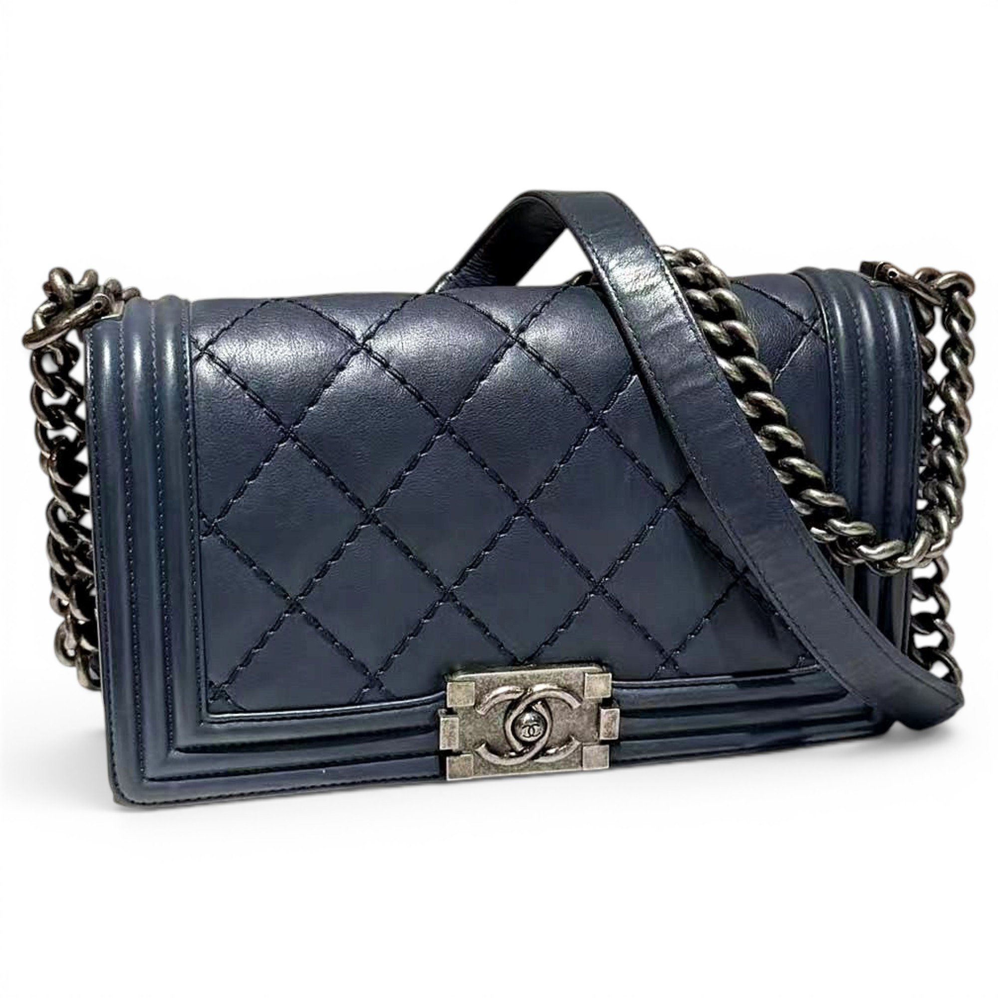 Boy leather crossbody bag