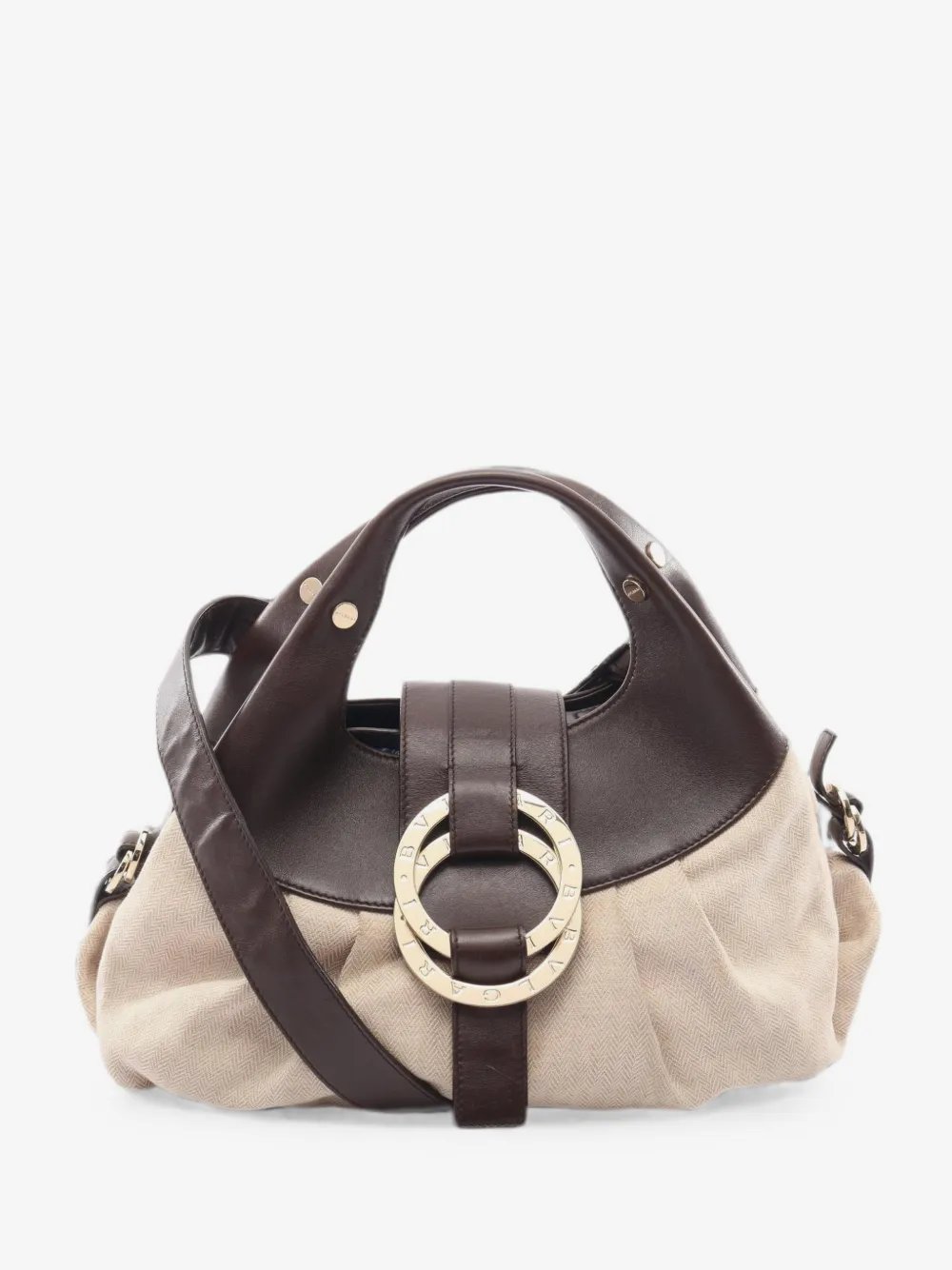 2000s Chandra leather-trim tote bag