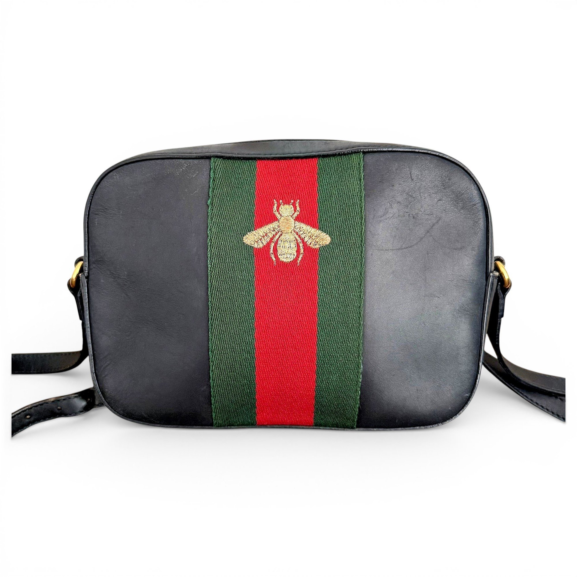 Webby Bee leather crossbody bag