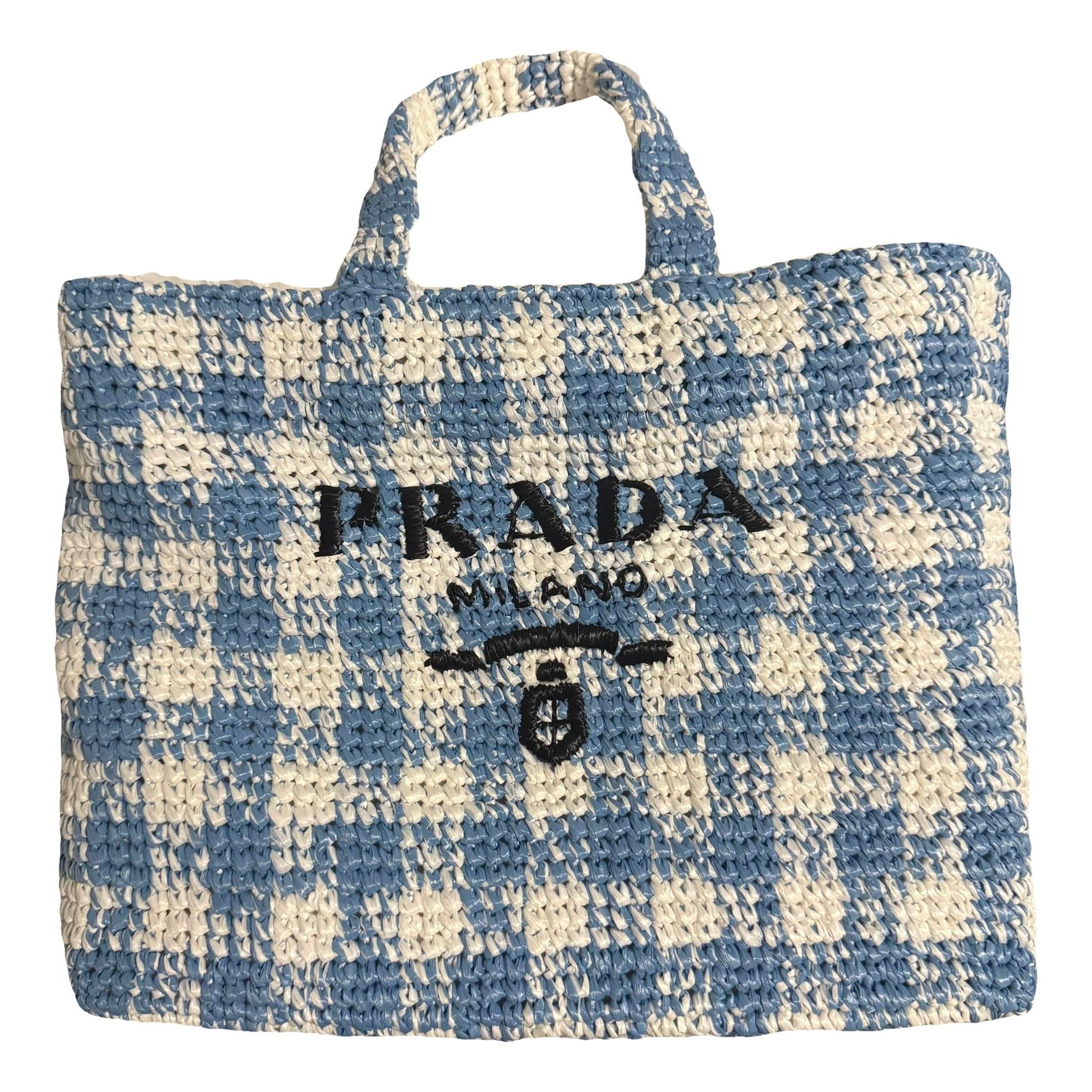 Prada Tweed tote