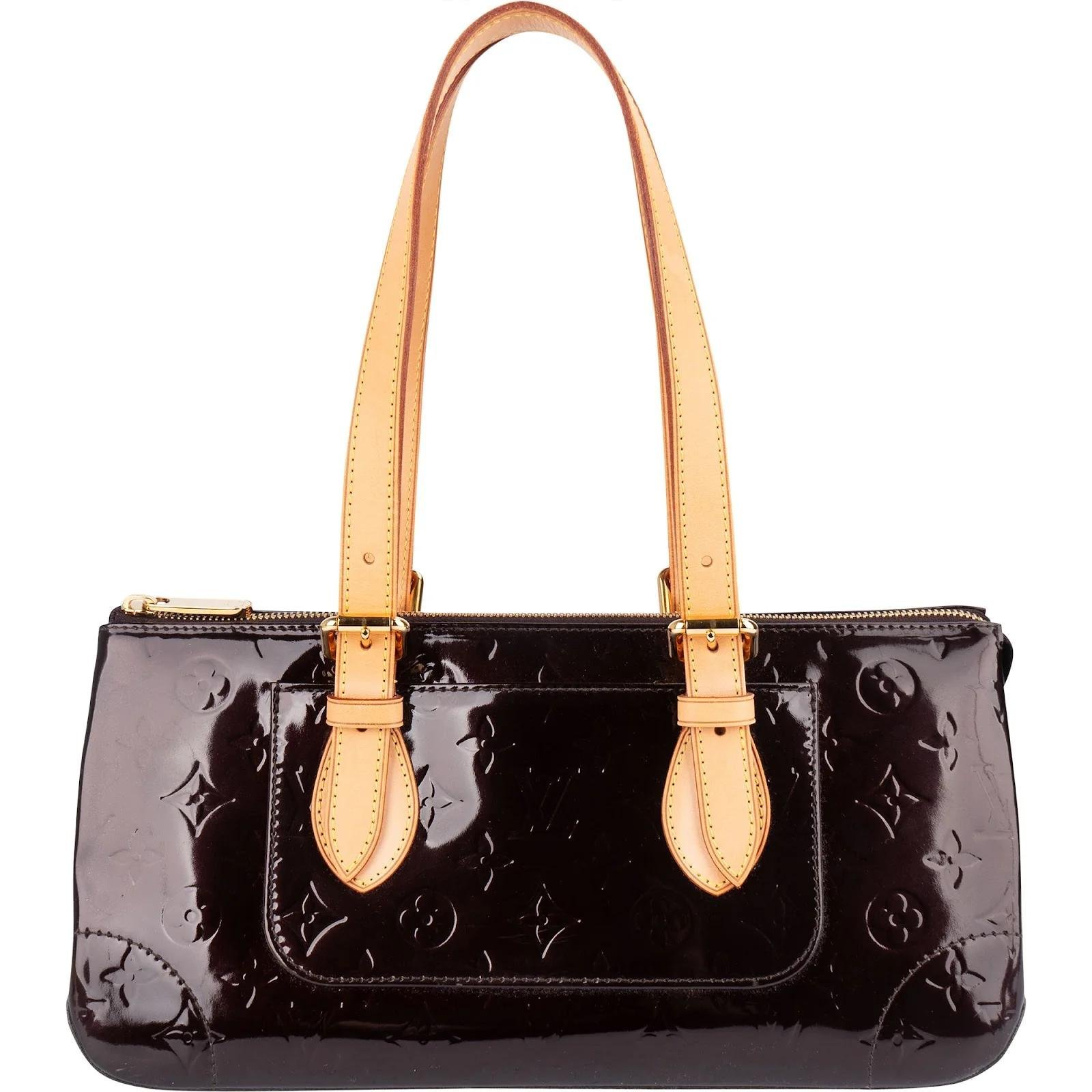 Rosewood leather handbag