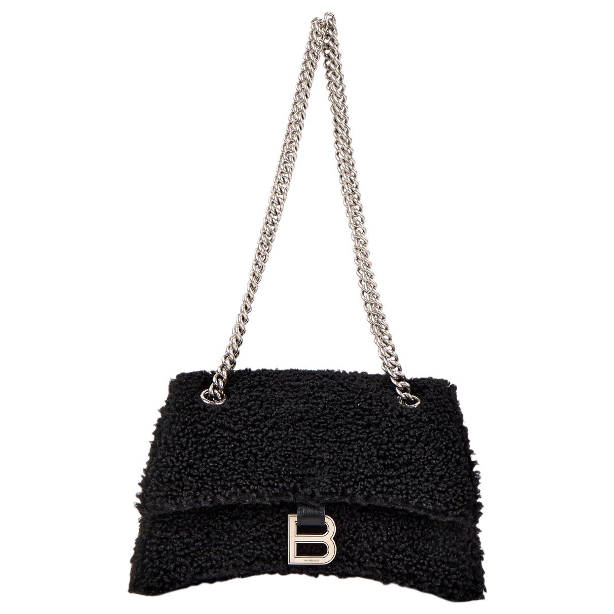 Crush faux fur crossbody bag