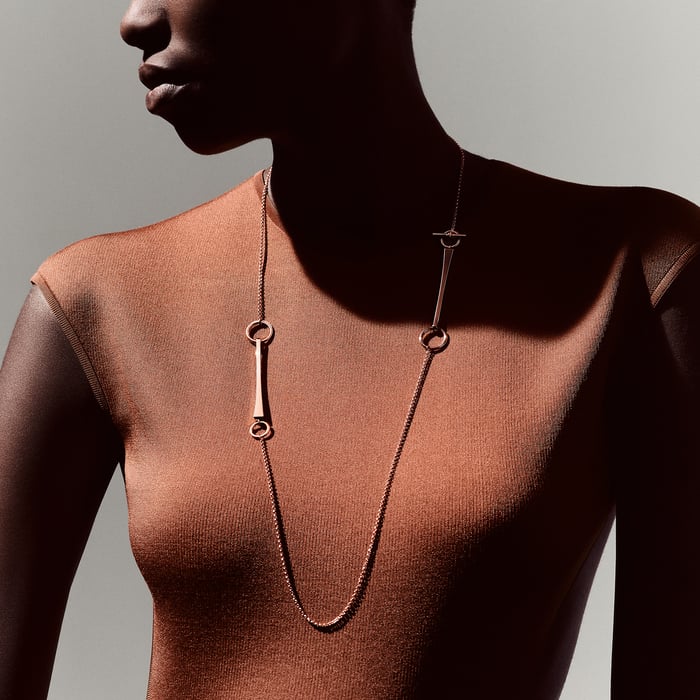 Sans Coloris Clou De Forge Long Necklace