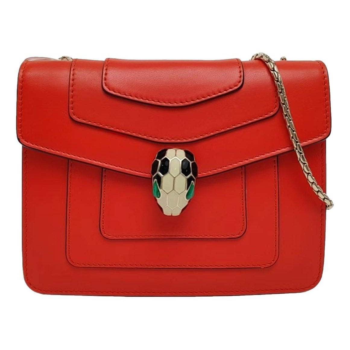 Serpenti leather handbag