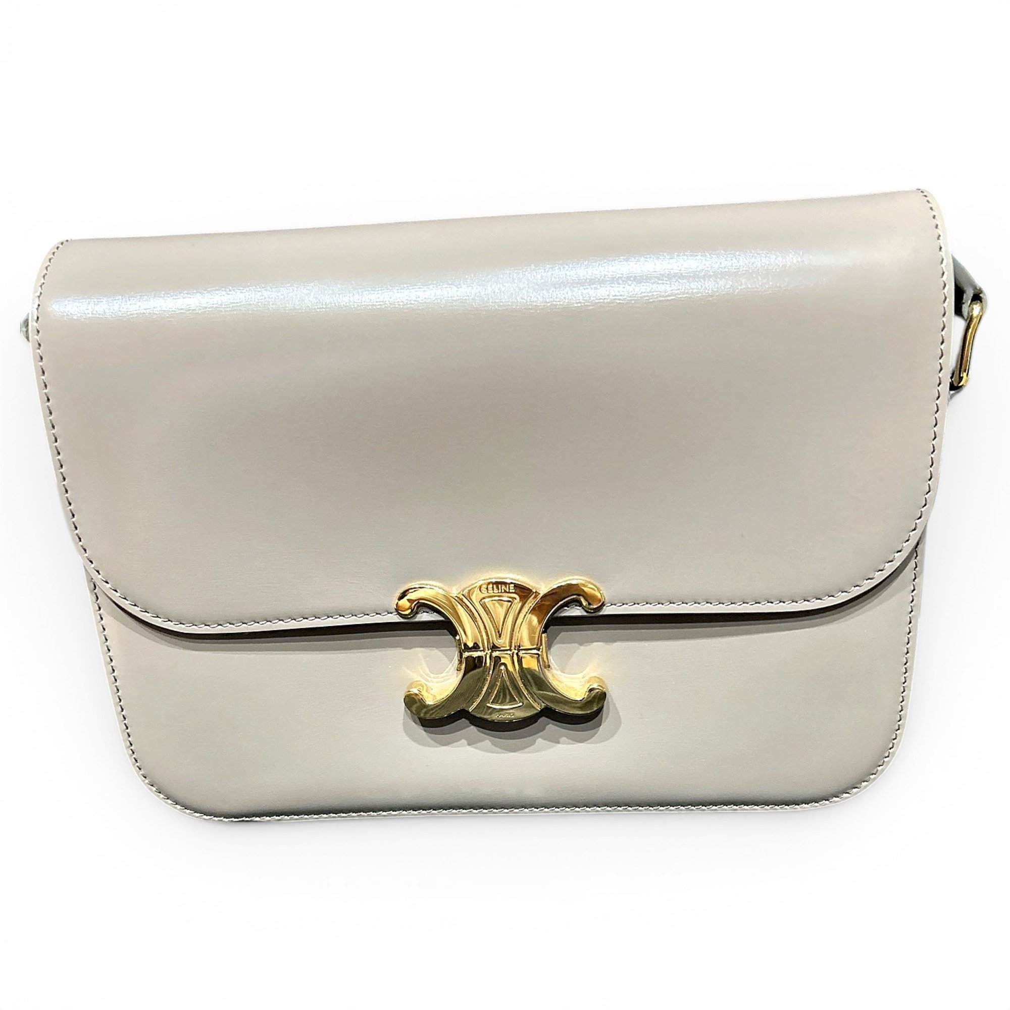Triomphe leather handbag