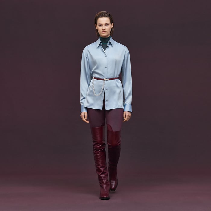 Bleu Quartz Equestrian Shirt
