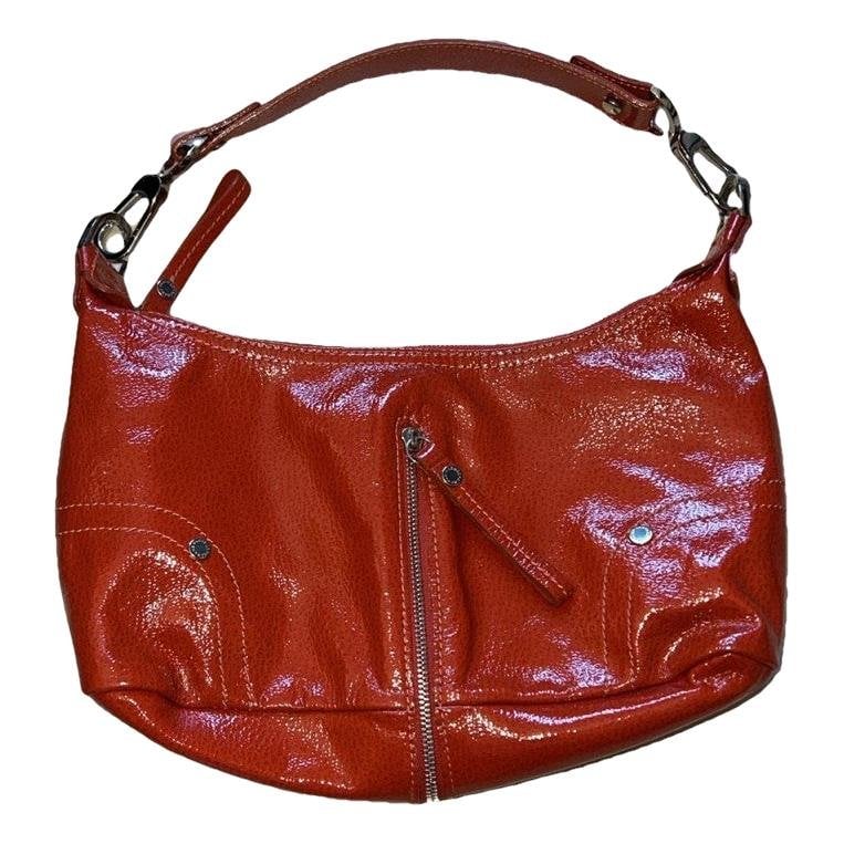 Patent leather handbag
