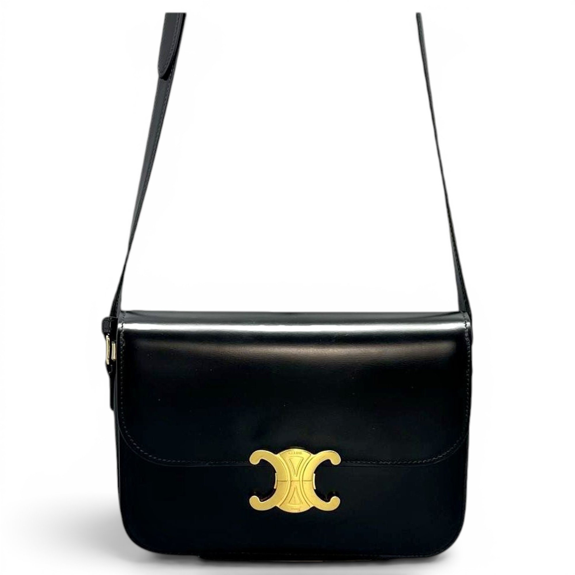 Triomphe leather handbag