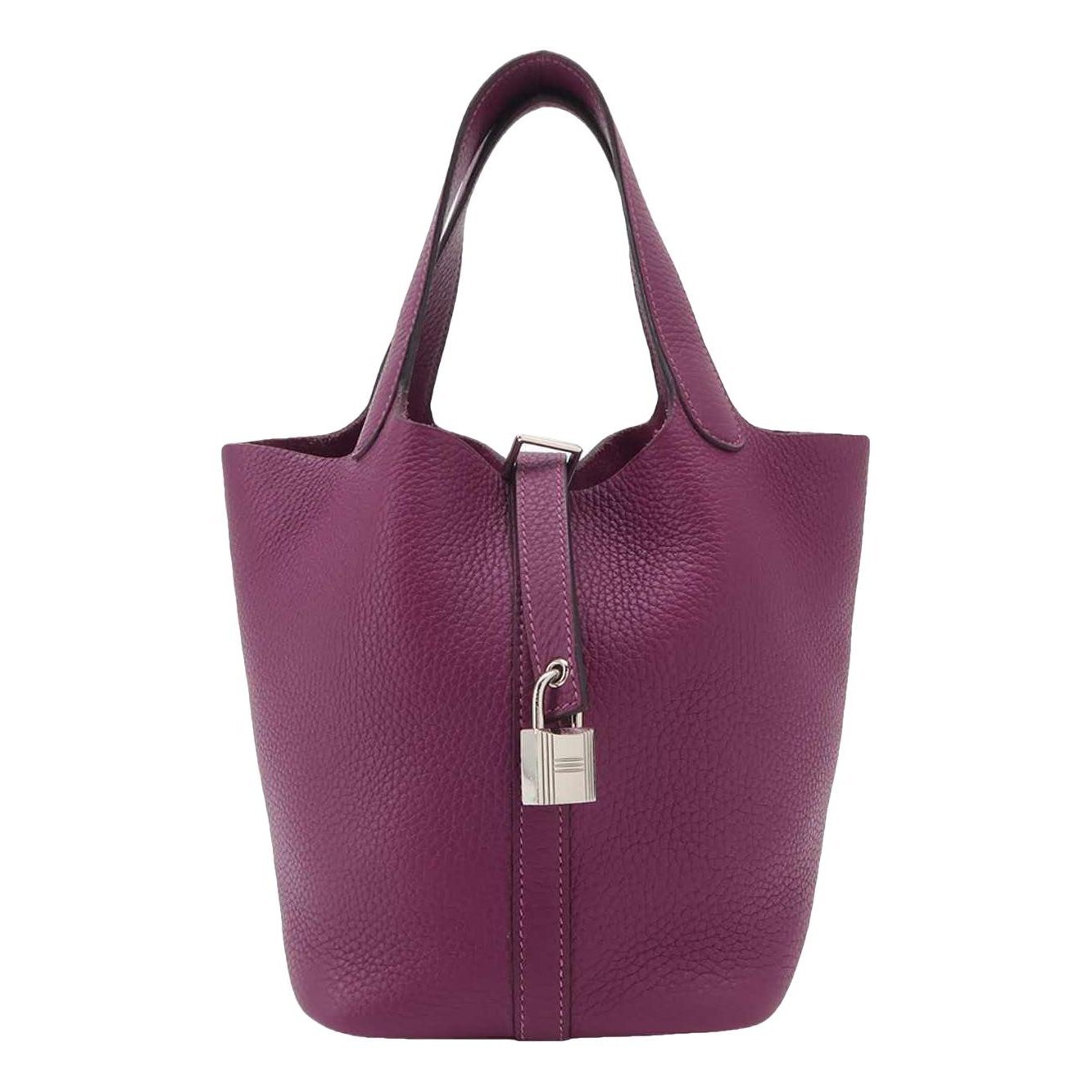 Picotin leather tote