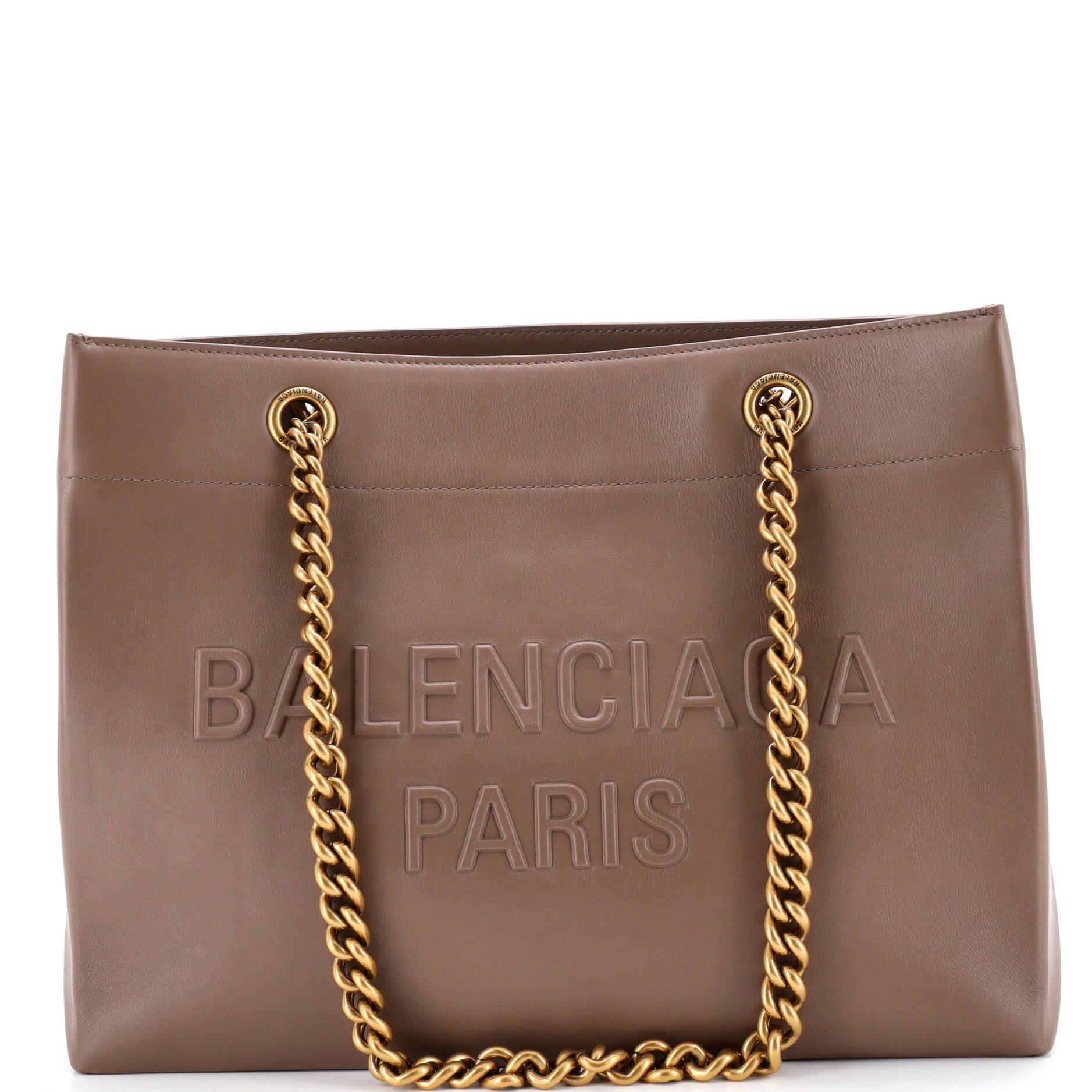 Balenciaga Duty Free Chain Tote Leather Medium