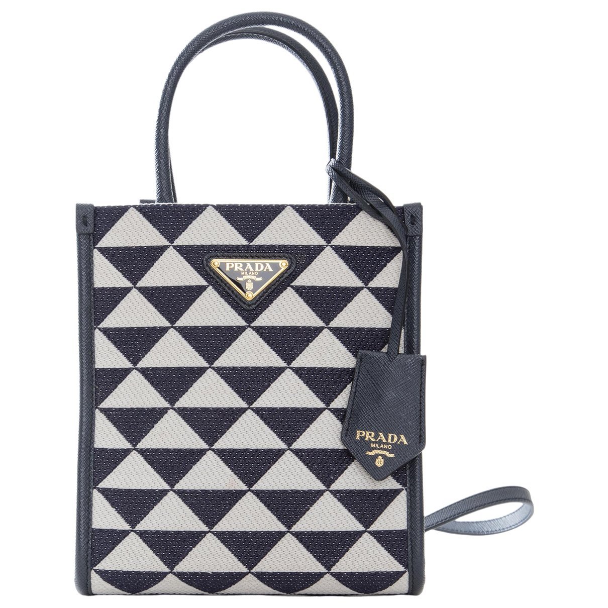 Triangle cloth crossbody bag
