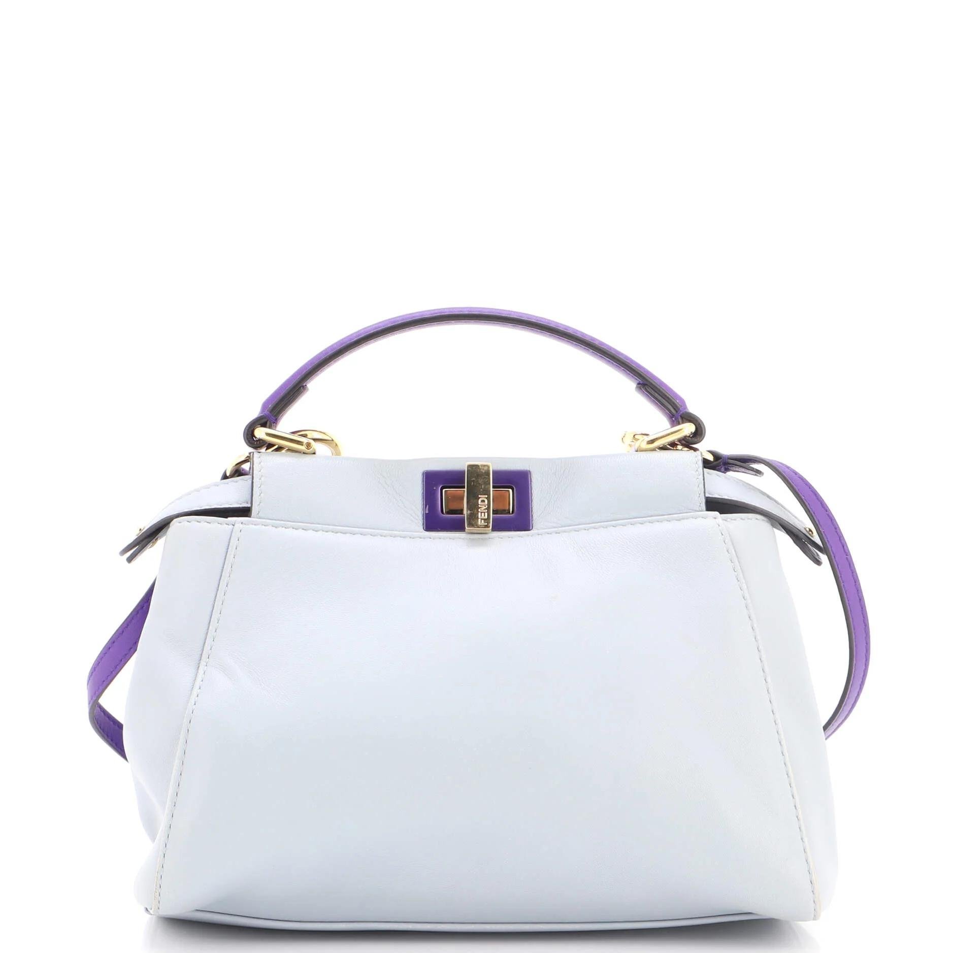 Peekaboo leather handbag