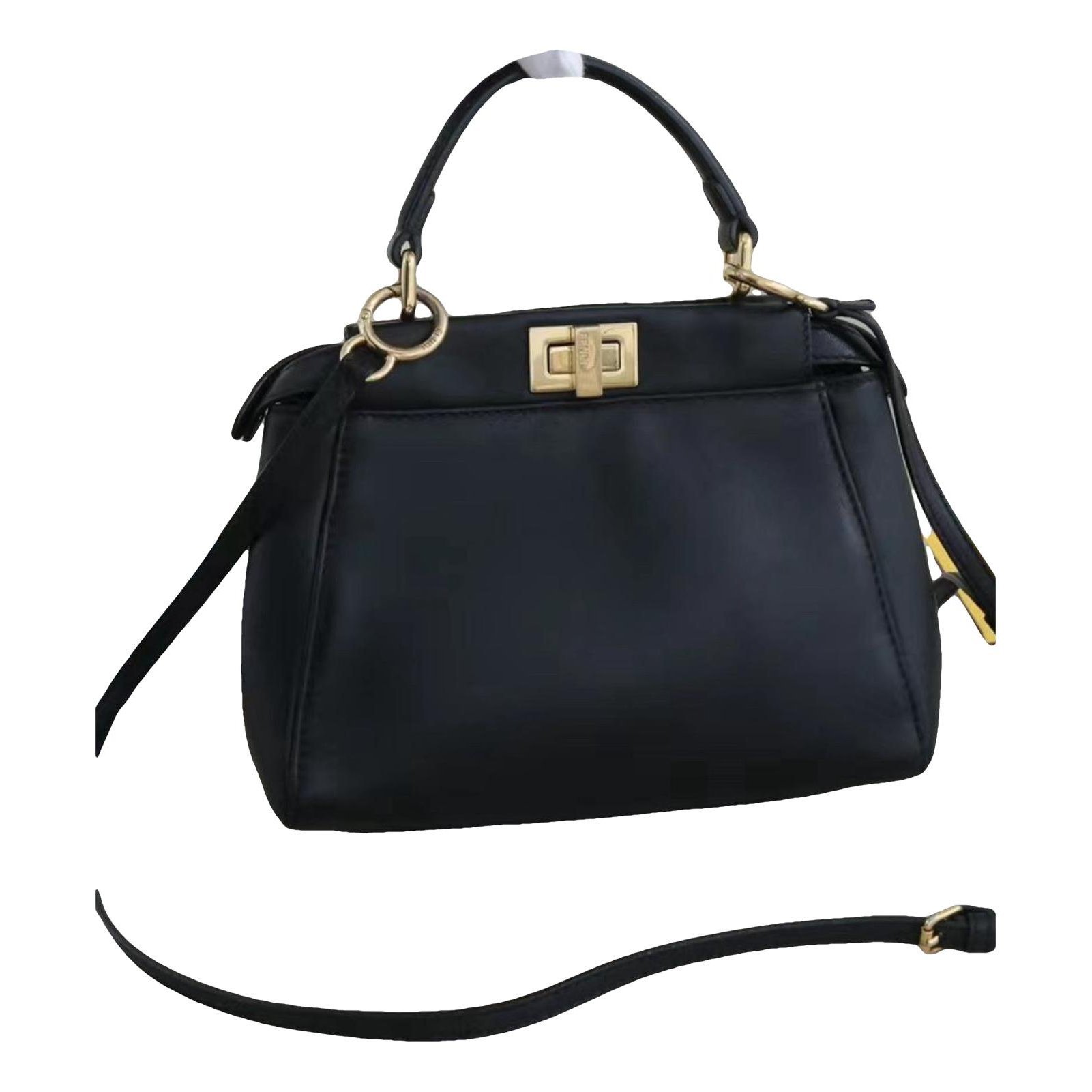Peekaboo leather handbag