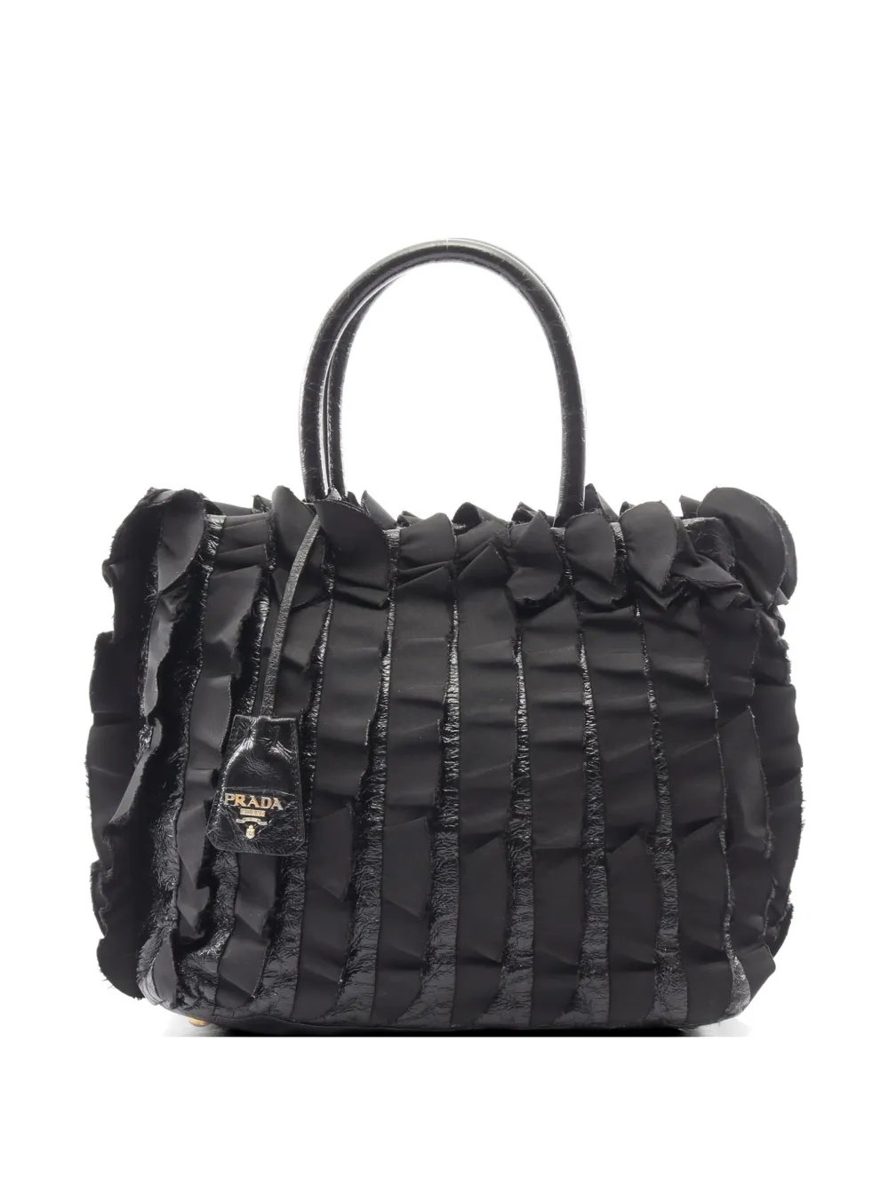Prada 2000s Frilled tote bag