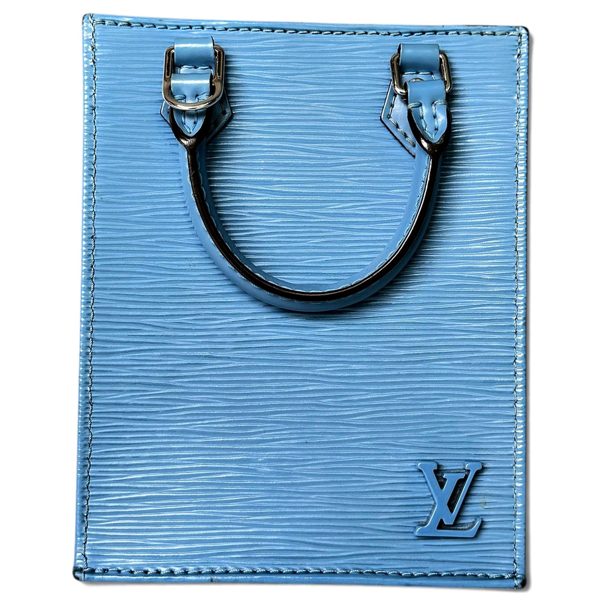 Plat leather crossbody bag