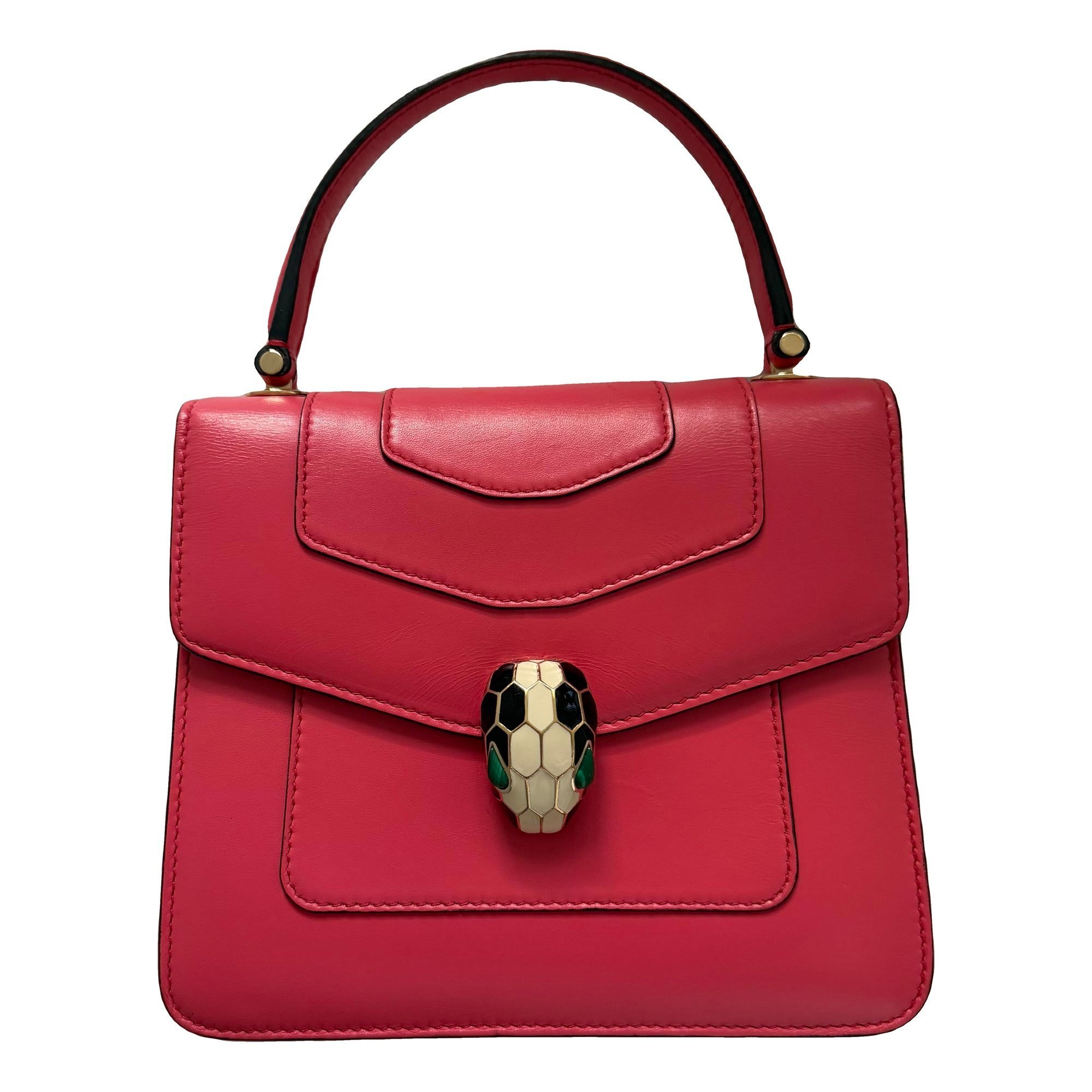 Serpenti leather handbag