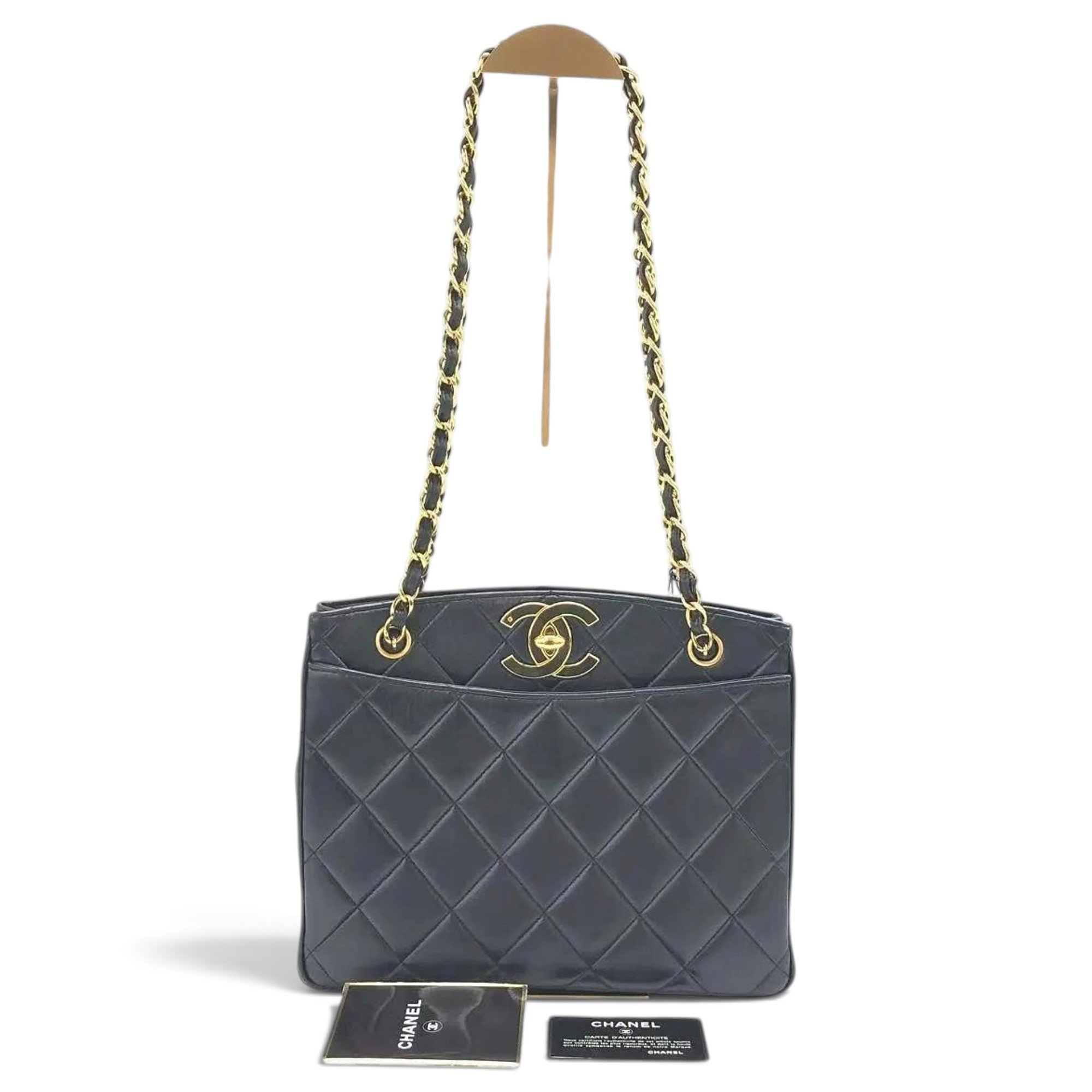 Petite Shopping Tote leather bag