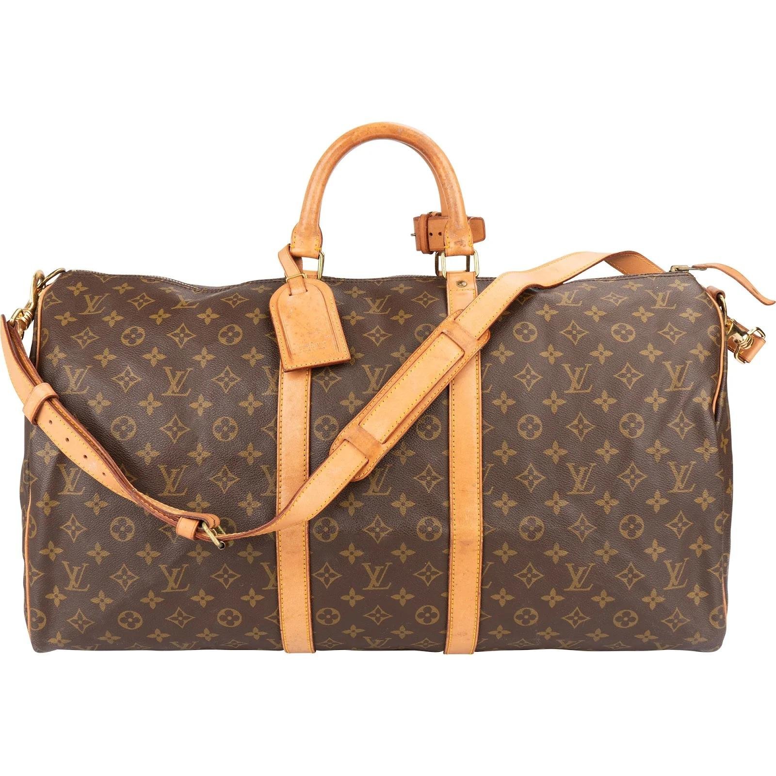 Keepall leather travel bag