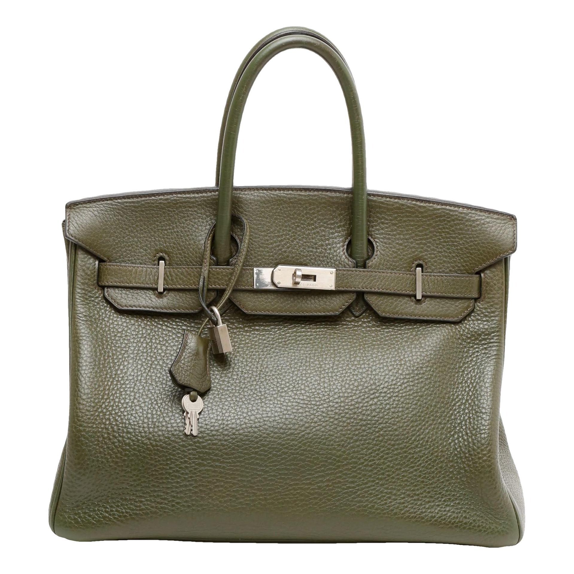 Birkin 35 leather handbag