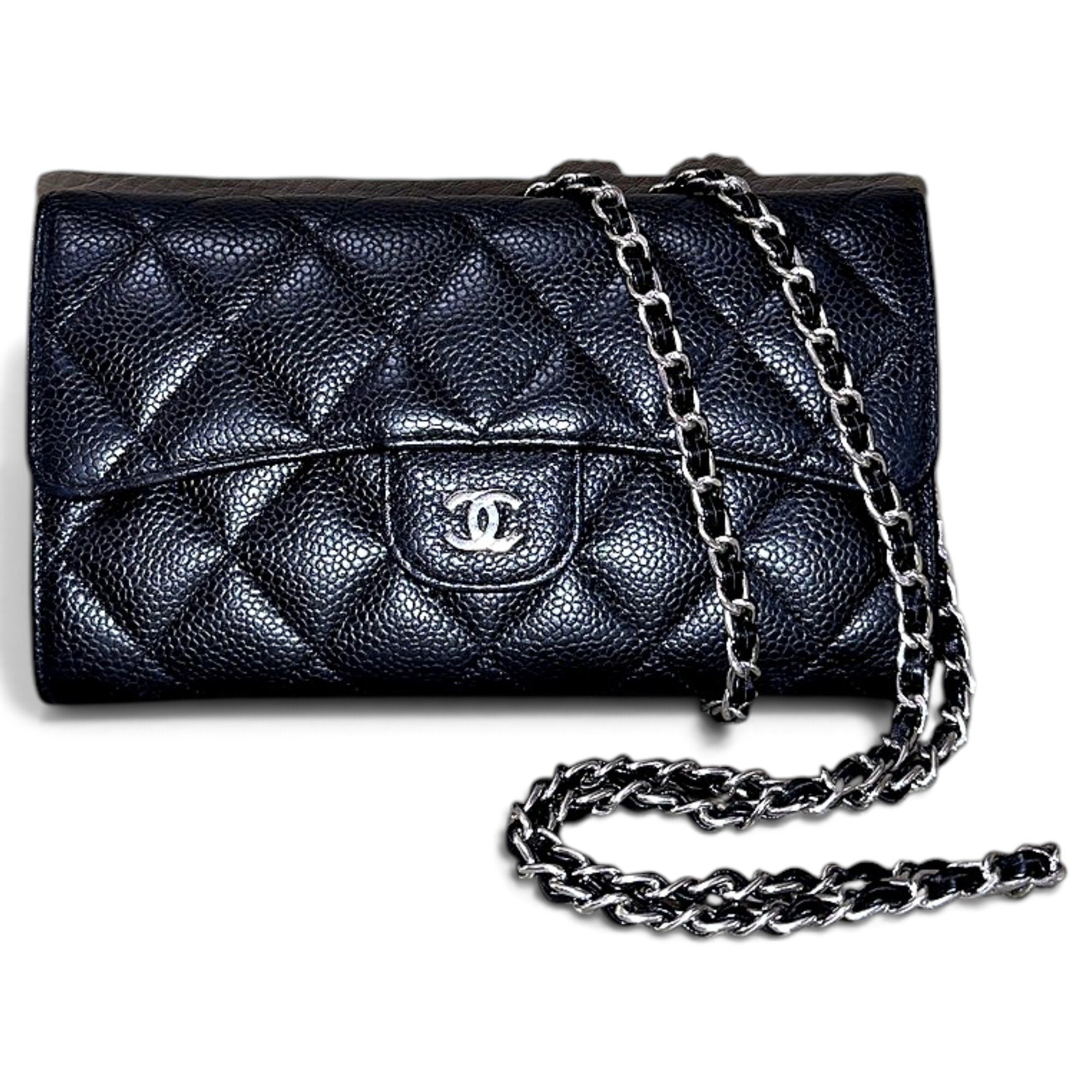 Wallet On Chain Timeless/Classique leather crossbody bag
