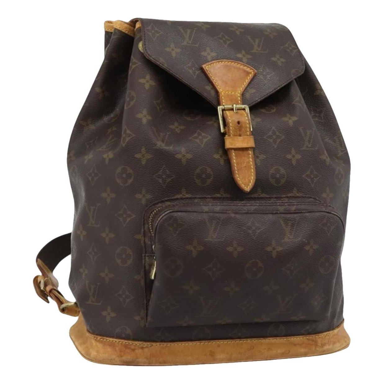 Montsouris Vintage leather backpack