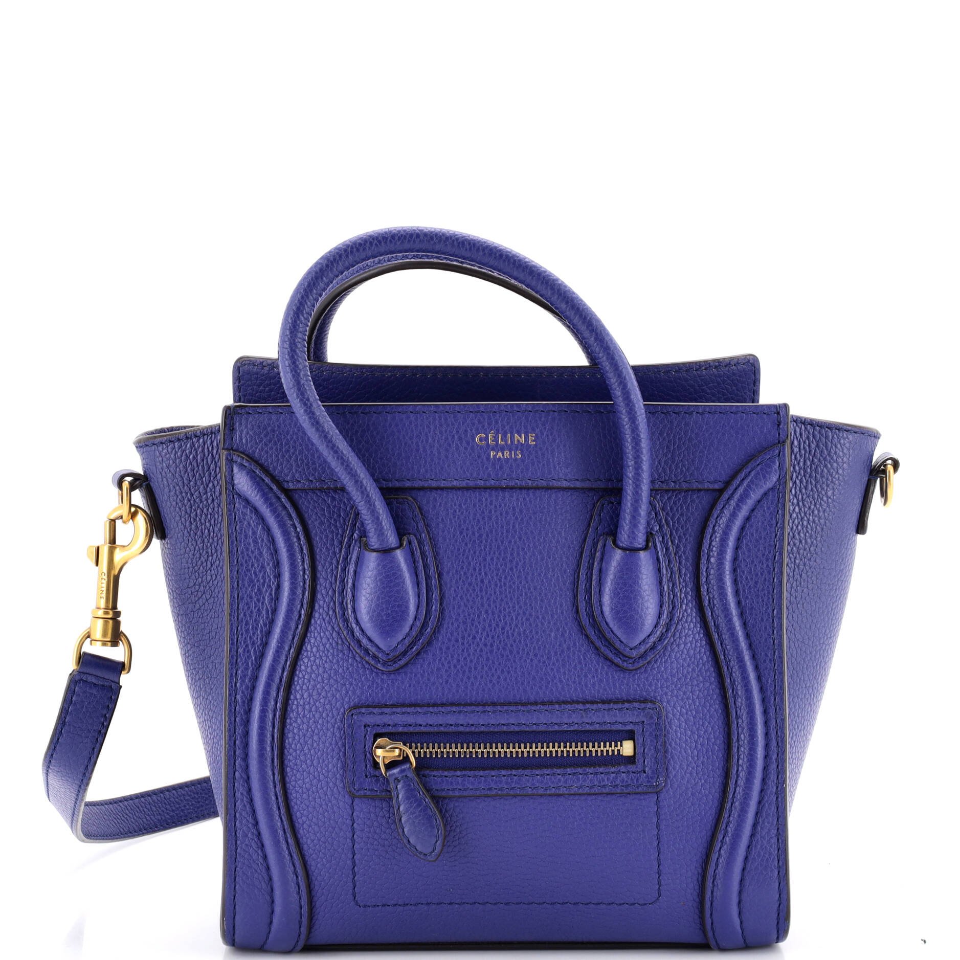 Luggage Bag Grainy Leather Nano