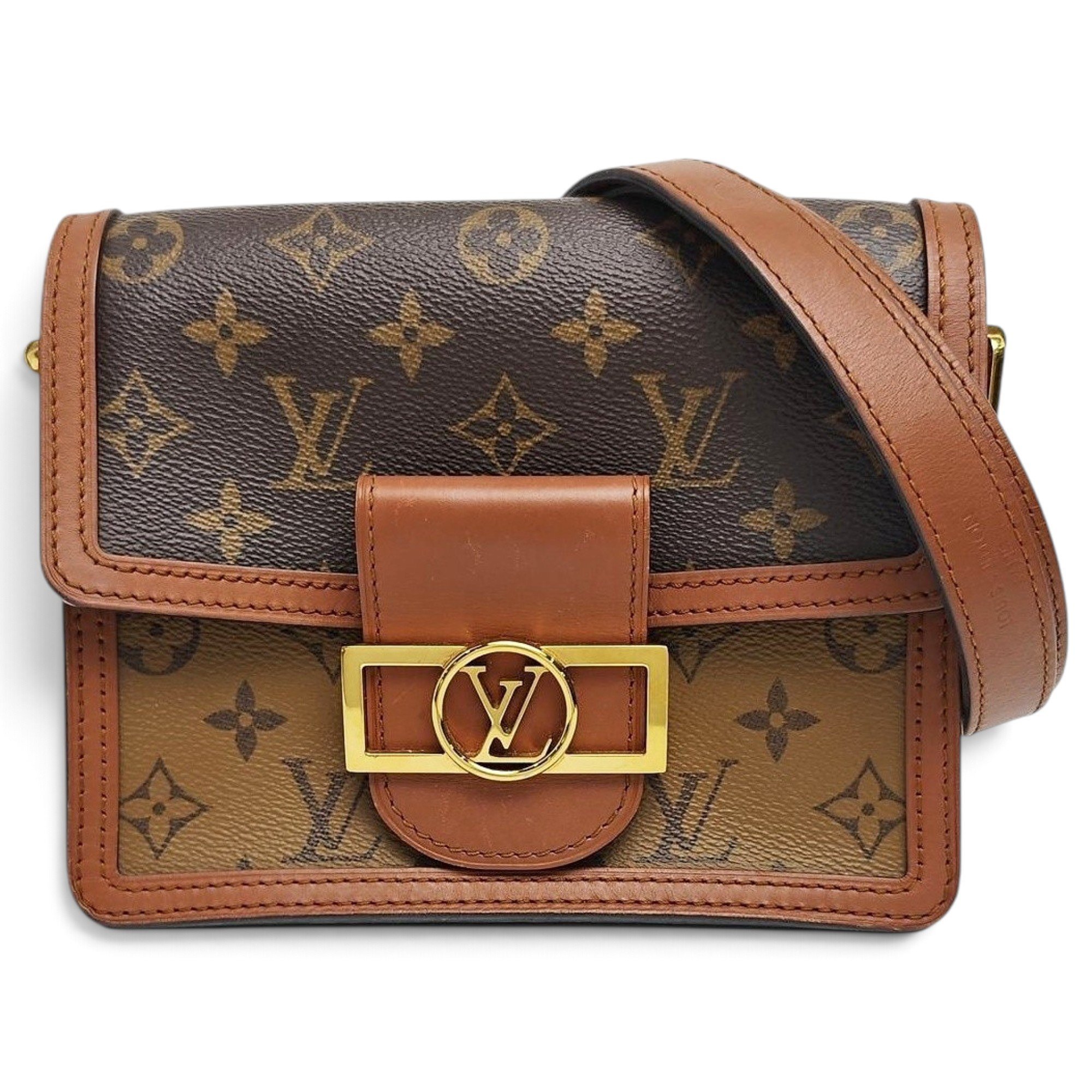 Dauphine leather handbag