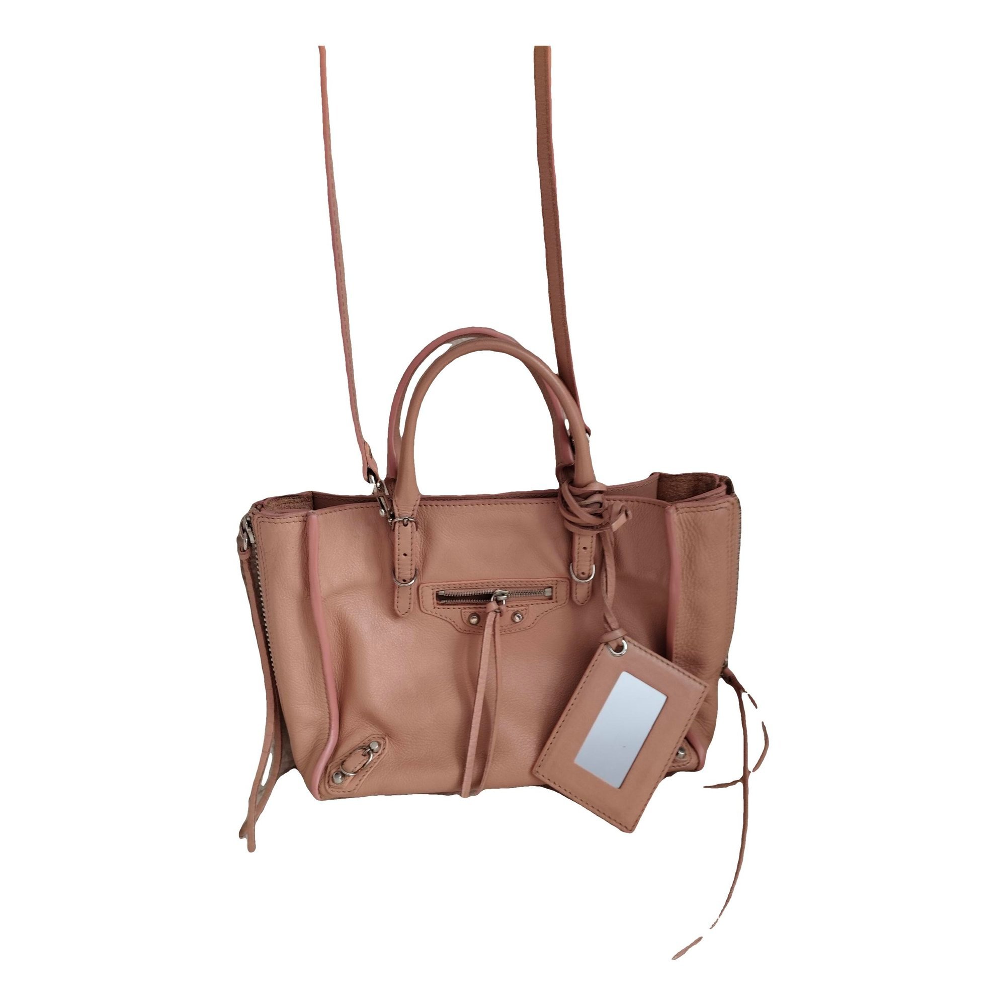 City leather handbag
