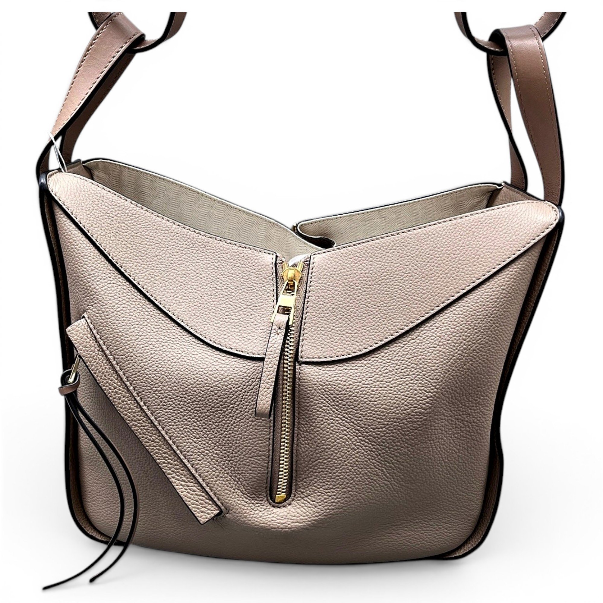 Hammock leather handbag