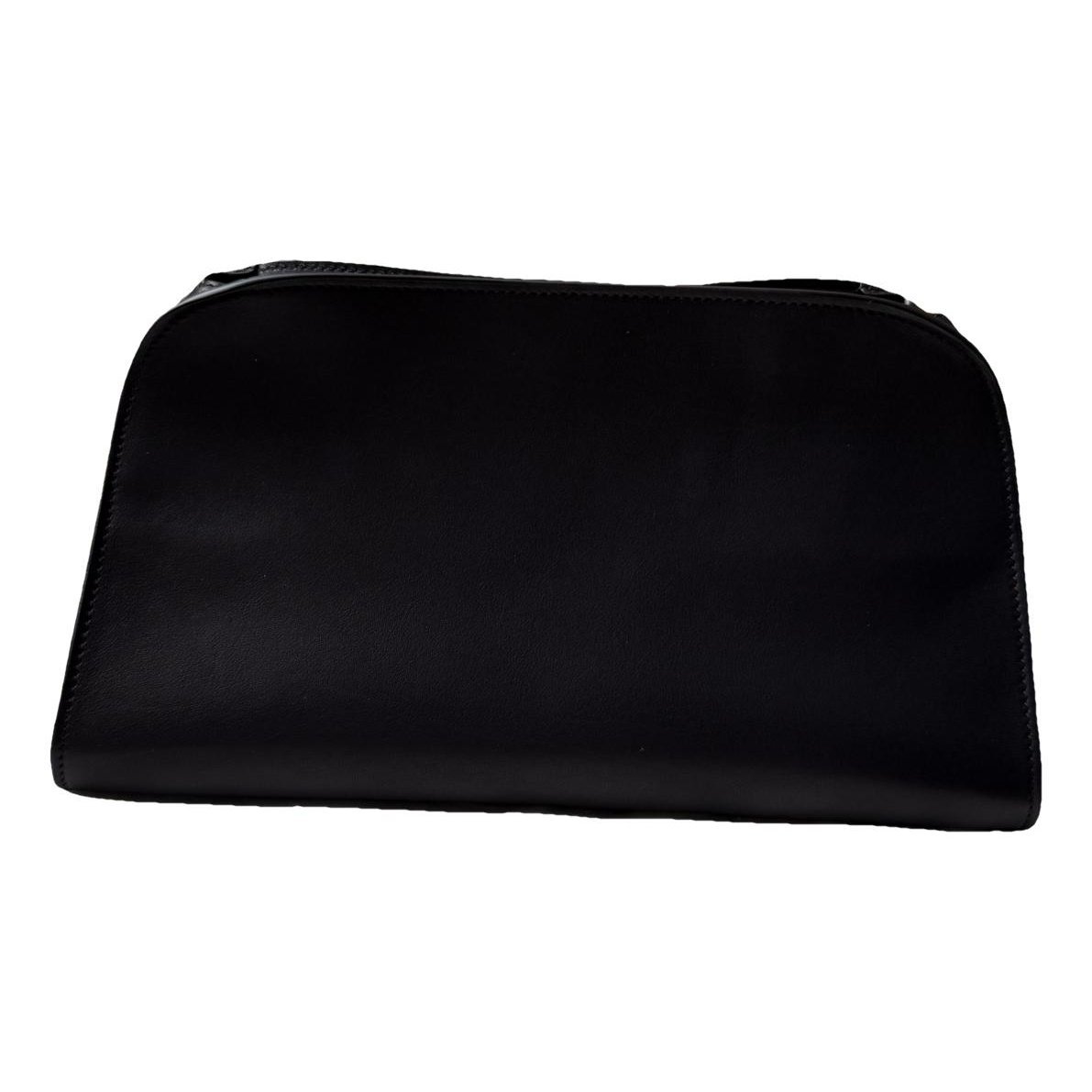 Leather clutch bag