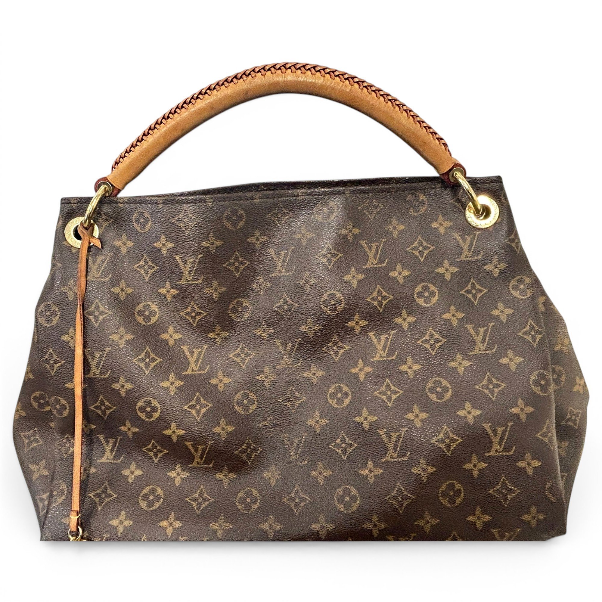 Artsy leather handbag