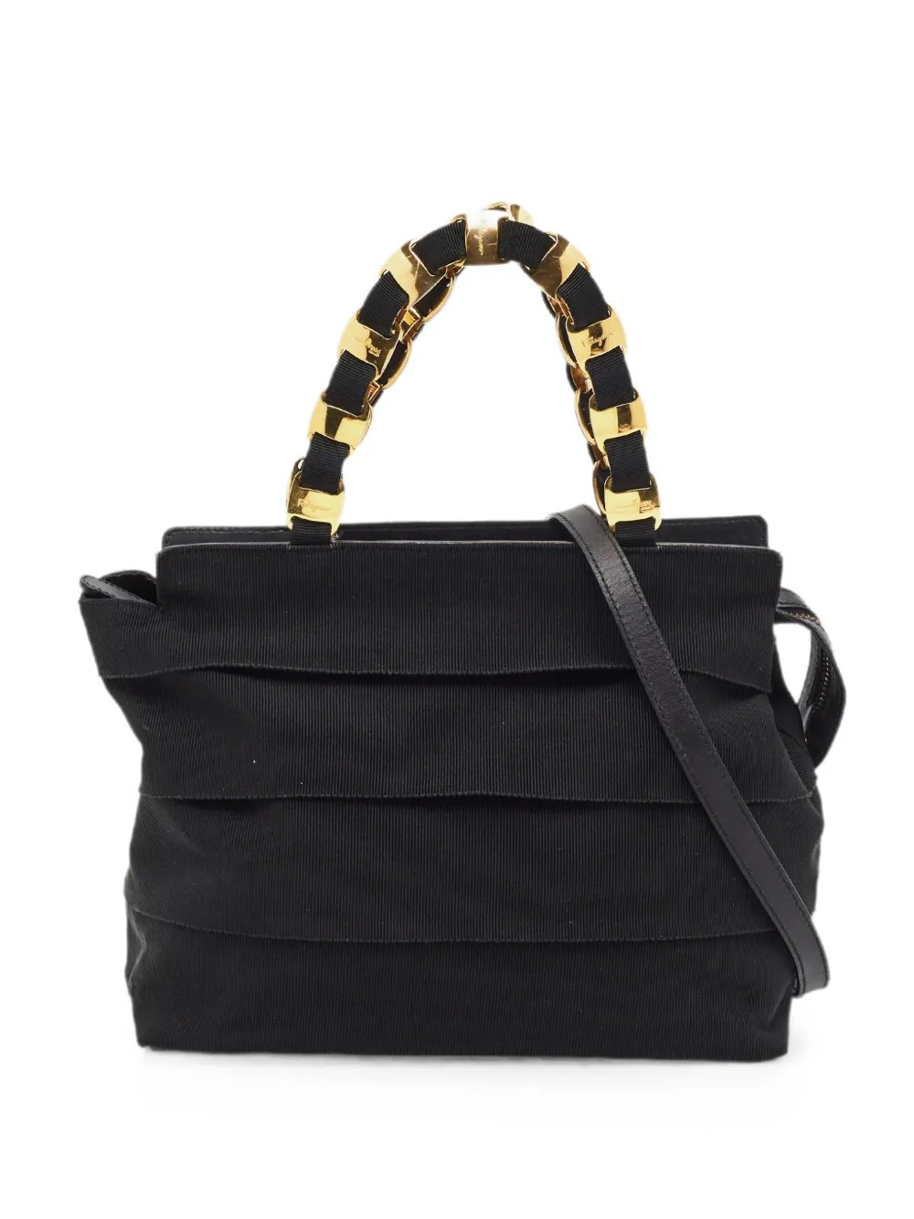 chain zip tote bag