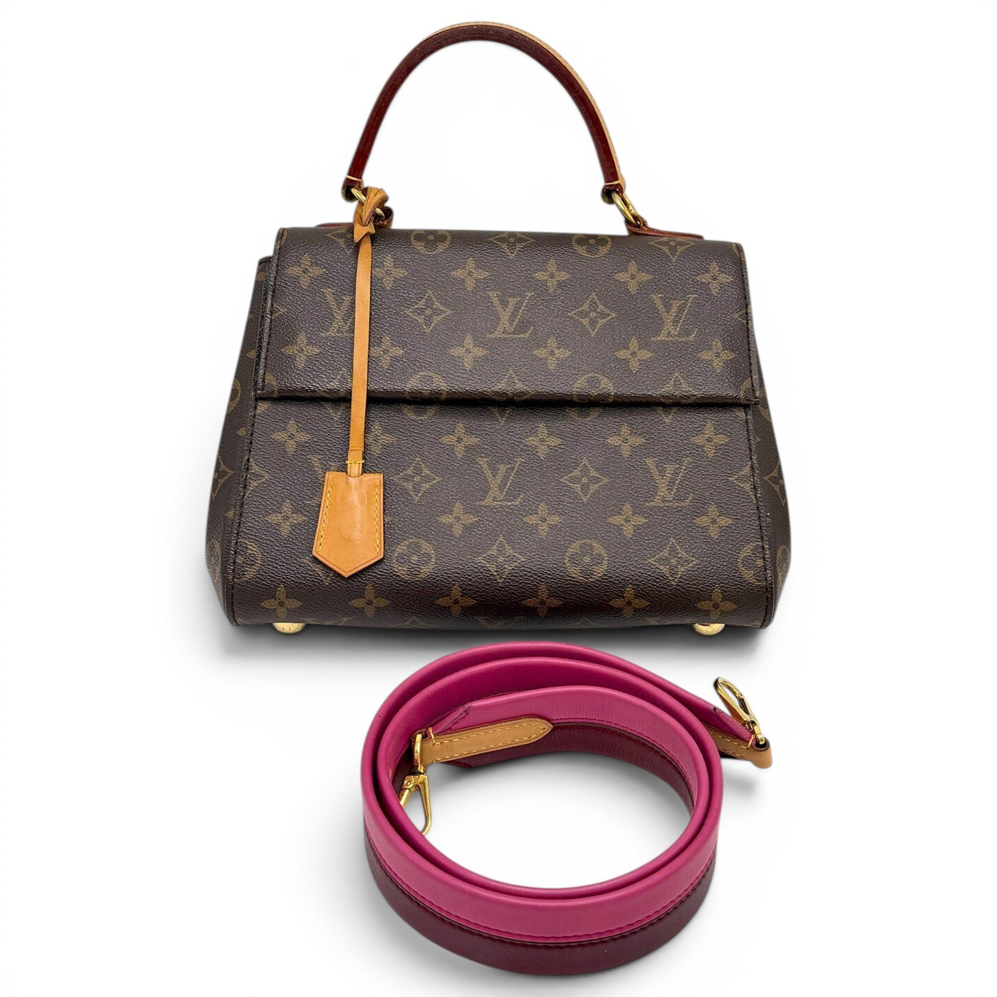 Louis Vuitton Cluny vegan leather handbag