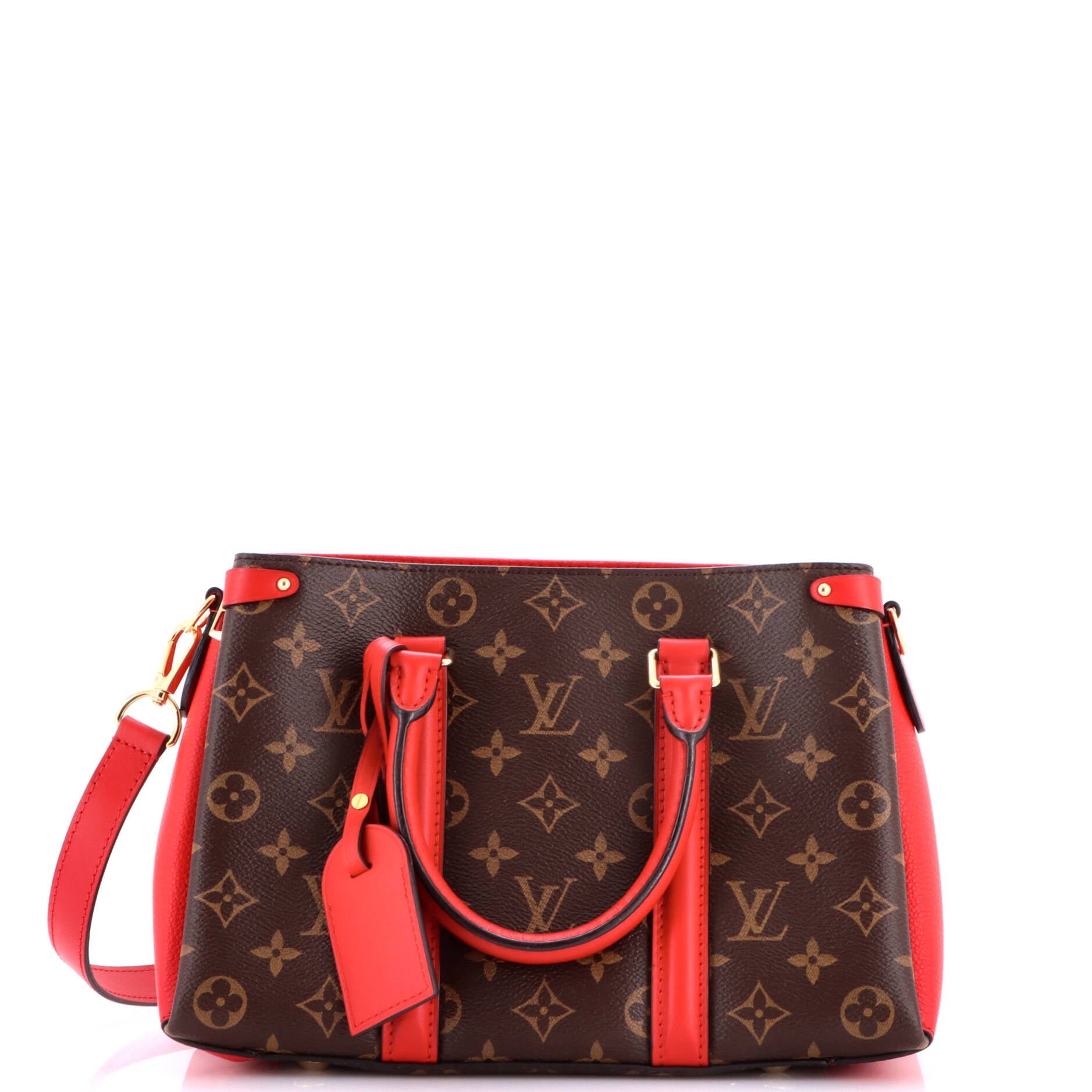 Soufflot Tote Monogram Canvas with Leather BB
