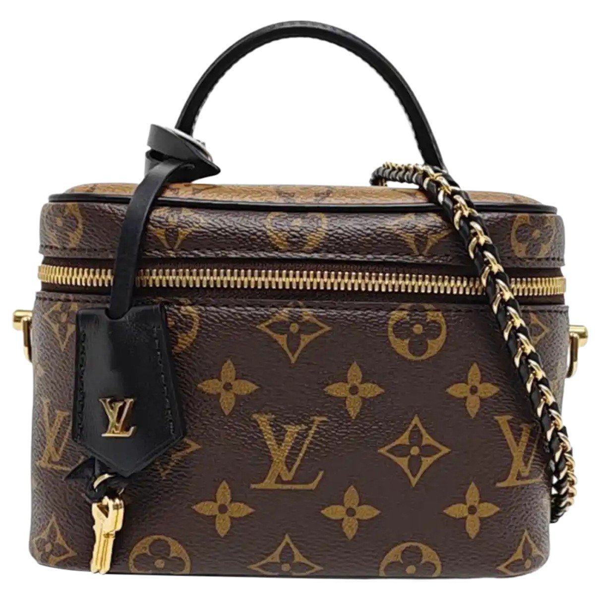 Vanity leather handbag