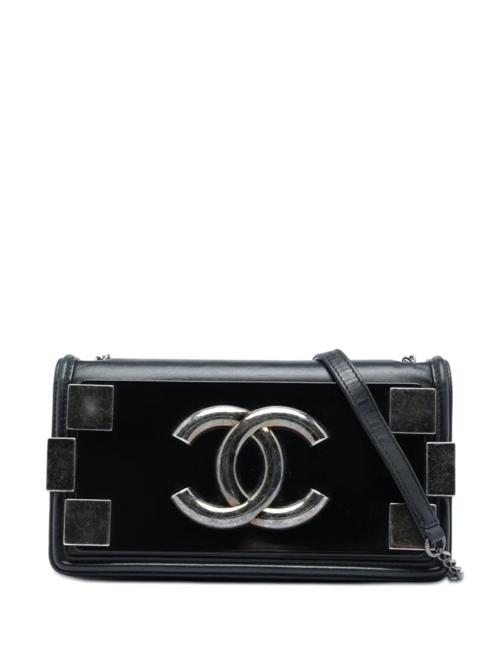 2013-2014 Lambskin and Acrylic Boy Brick Horizontal Flap crossbody bag