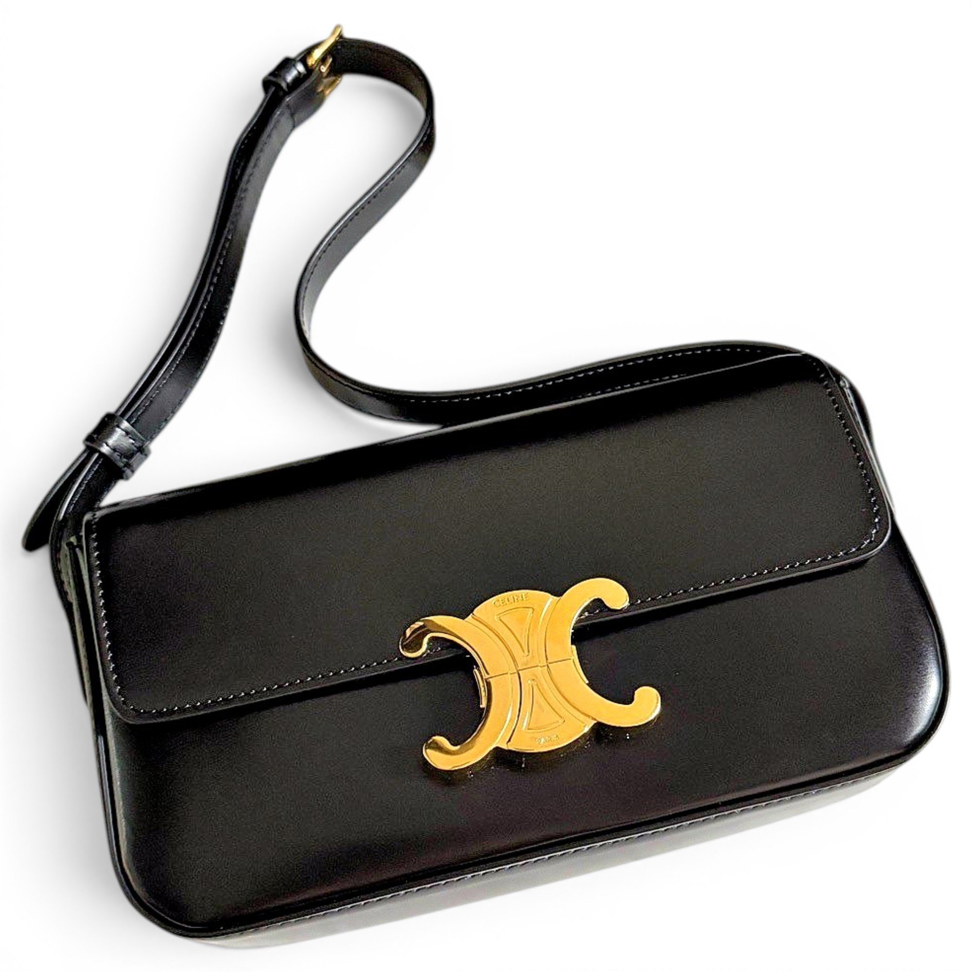 Triomphe Long leather handbag