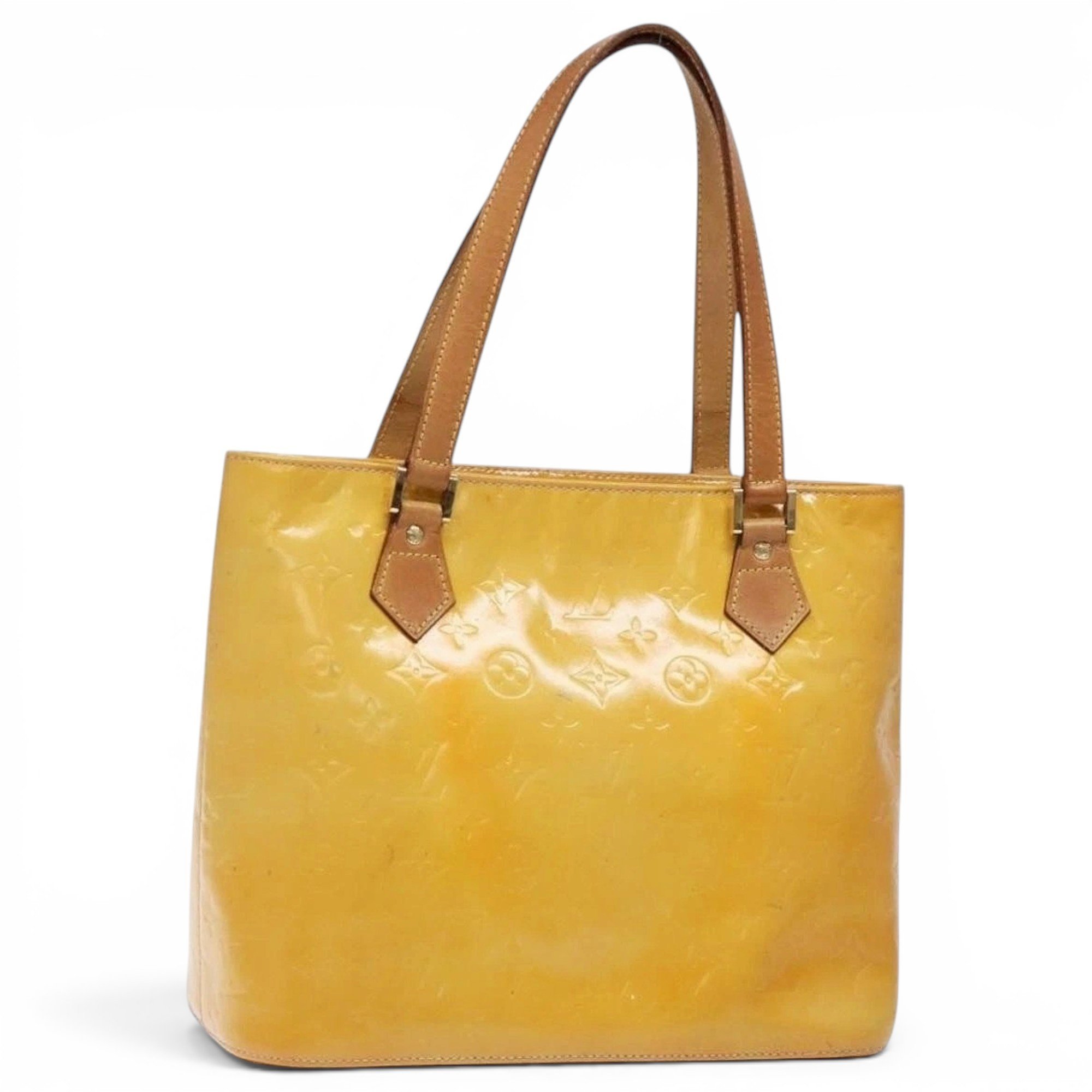Patent leather handbag