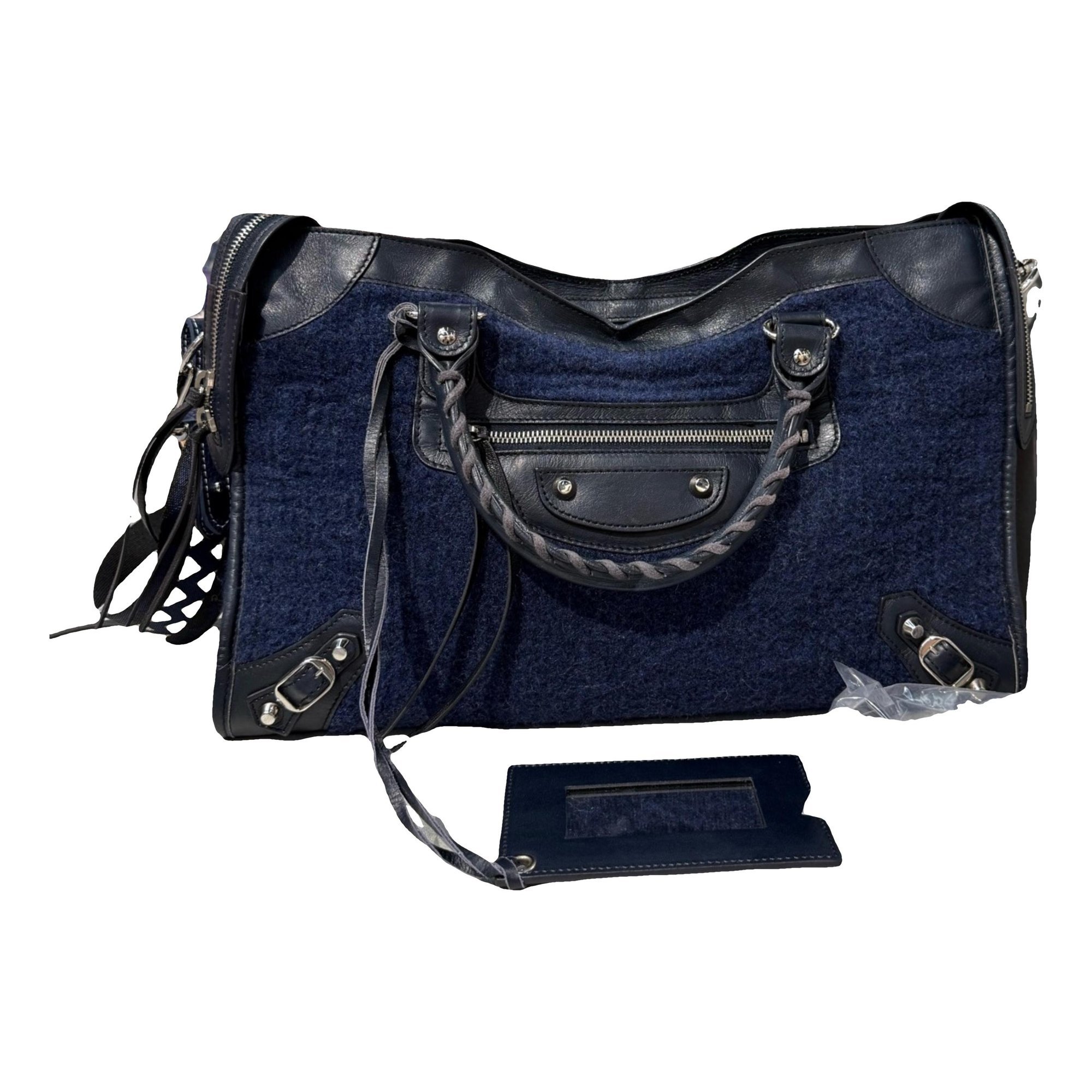 City tweed handbag