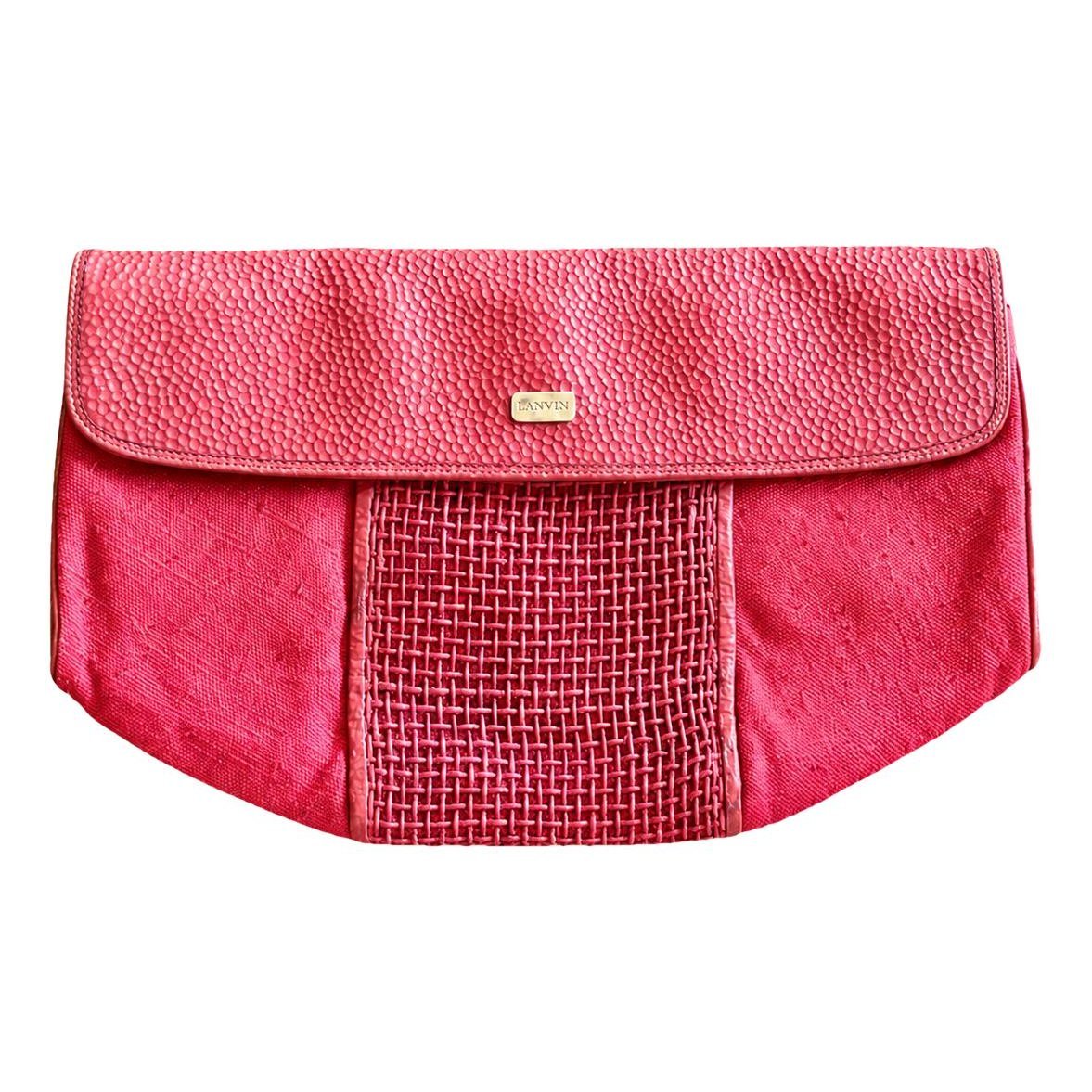 Leather clutch bag