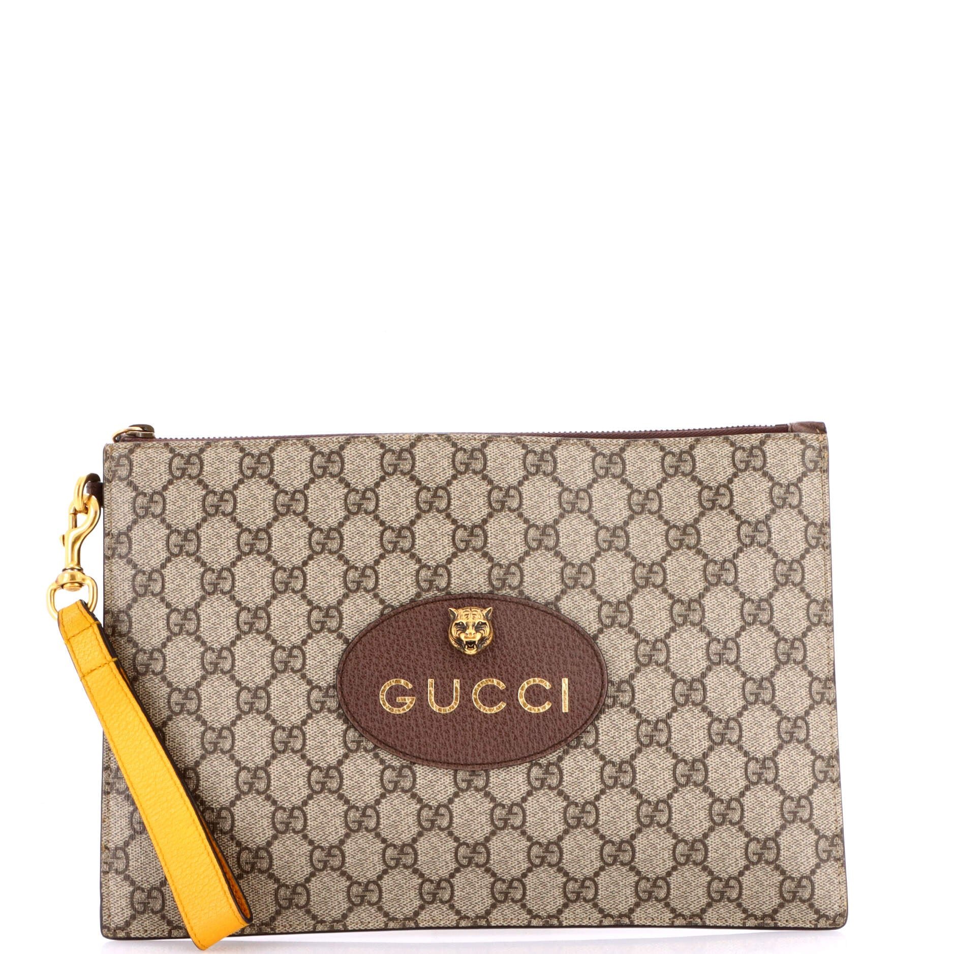 Neo Vintage Wristlet Pouch GG Coated Canvas